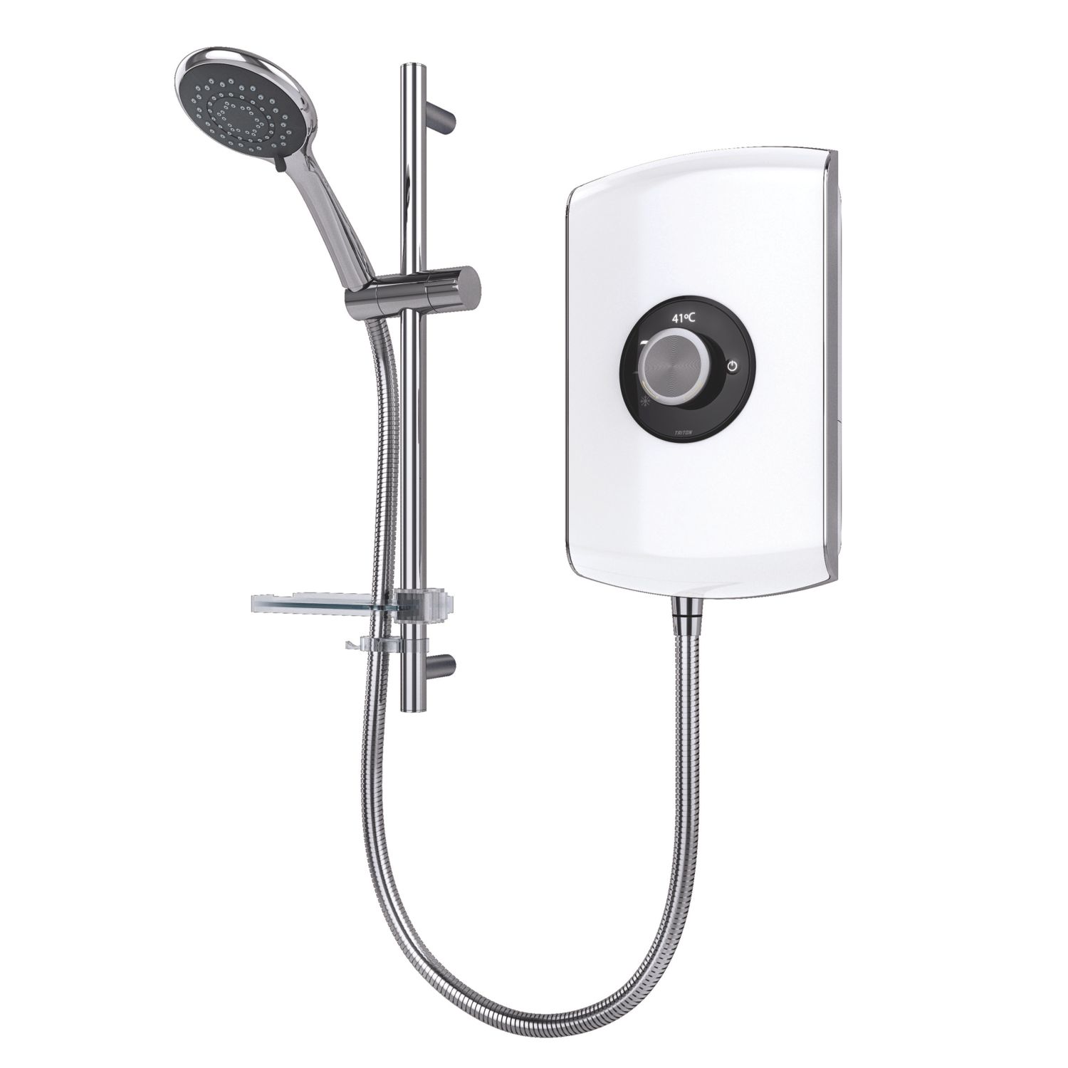 Triton Amore Gloss White 9.5kW Electric Shower (832JF)