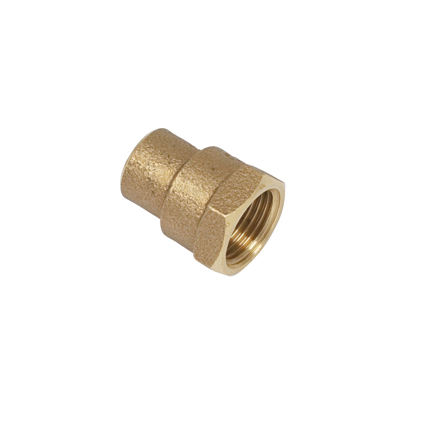 Yorkshire Brass Solder Ring Adapting Female Coupler 15mm x 1/2" (83383)