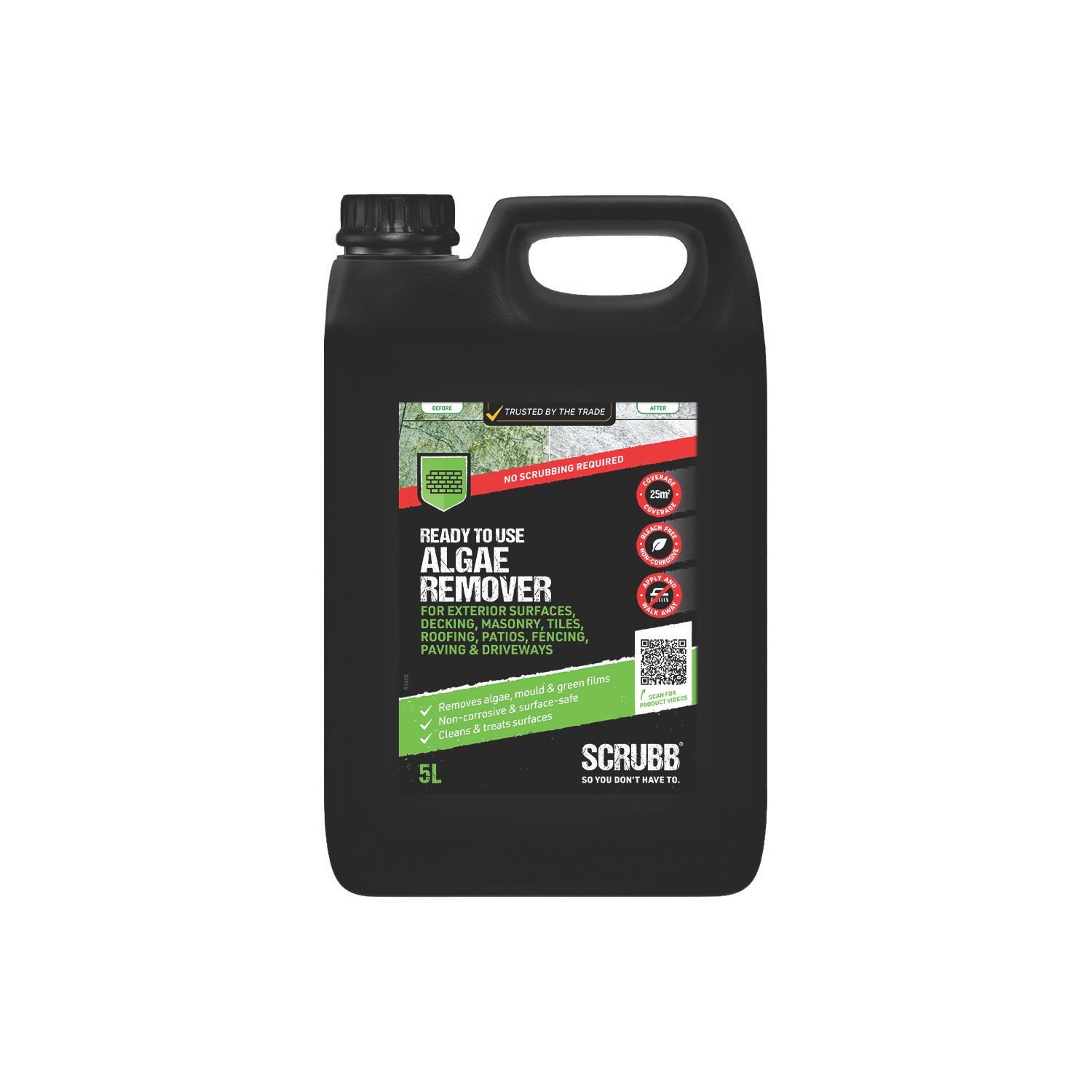 Scrubb Algae Remover & Green Growth Inhibitor 5Ltr (833AA)