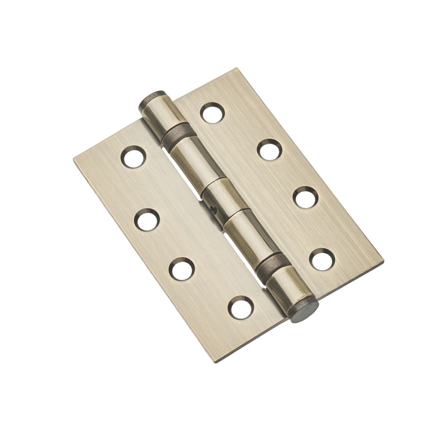 Hardware Solutions Antique Brass Ball Bearing Hinges 102mm x 75mm 2 Pack (834KK)