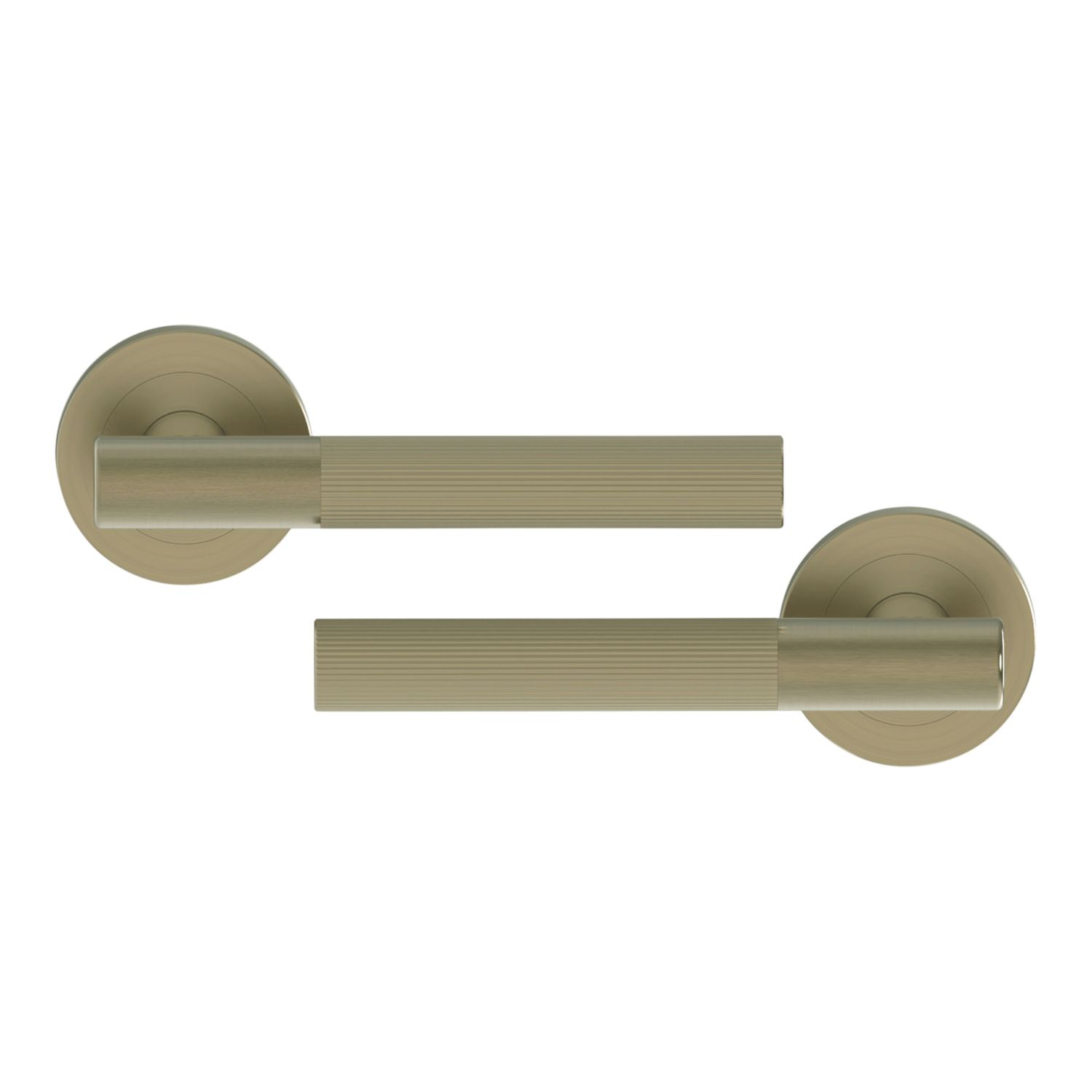 Cooke & Lewis Damgano Lever on Rose Door Handles Pair Antique Brass (835CM)