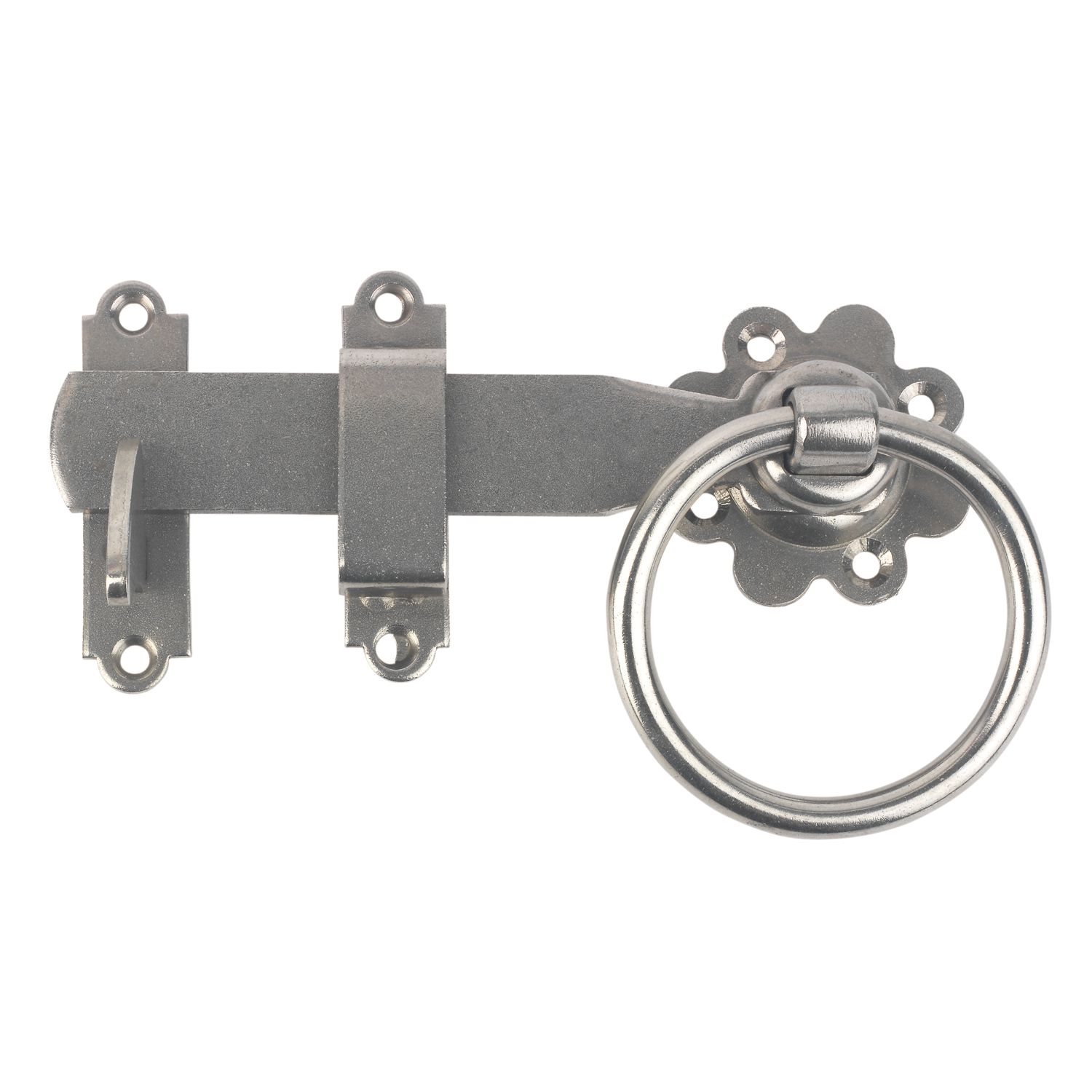 GateMate Ring Gate Latch Silver 190mm (835YV)