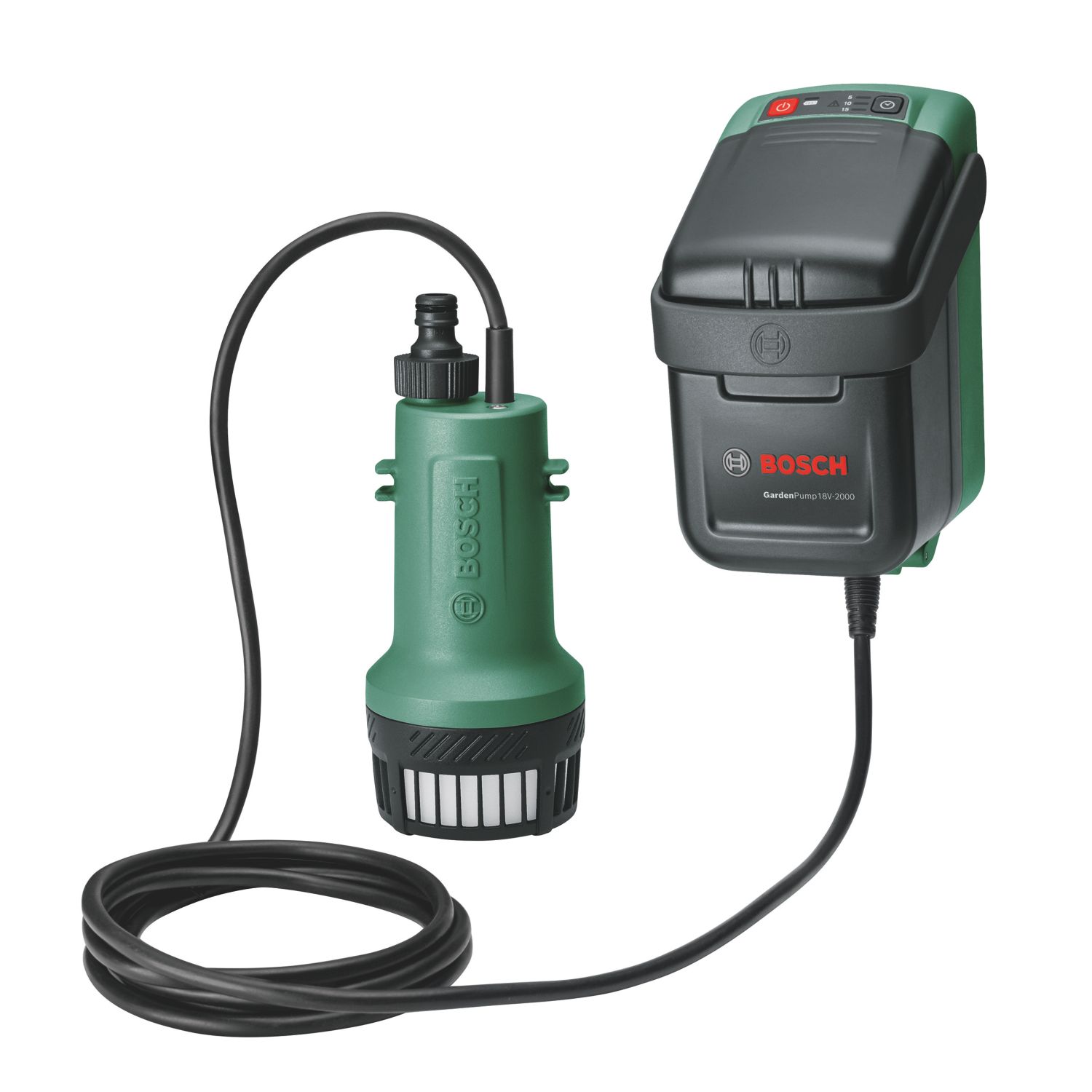Bosch GardenPump 18-2000 18V 1 x 2.5Ah Li-Ion Power for All Battery-Powered Water Butt Pump (836AG)