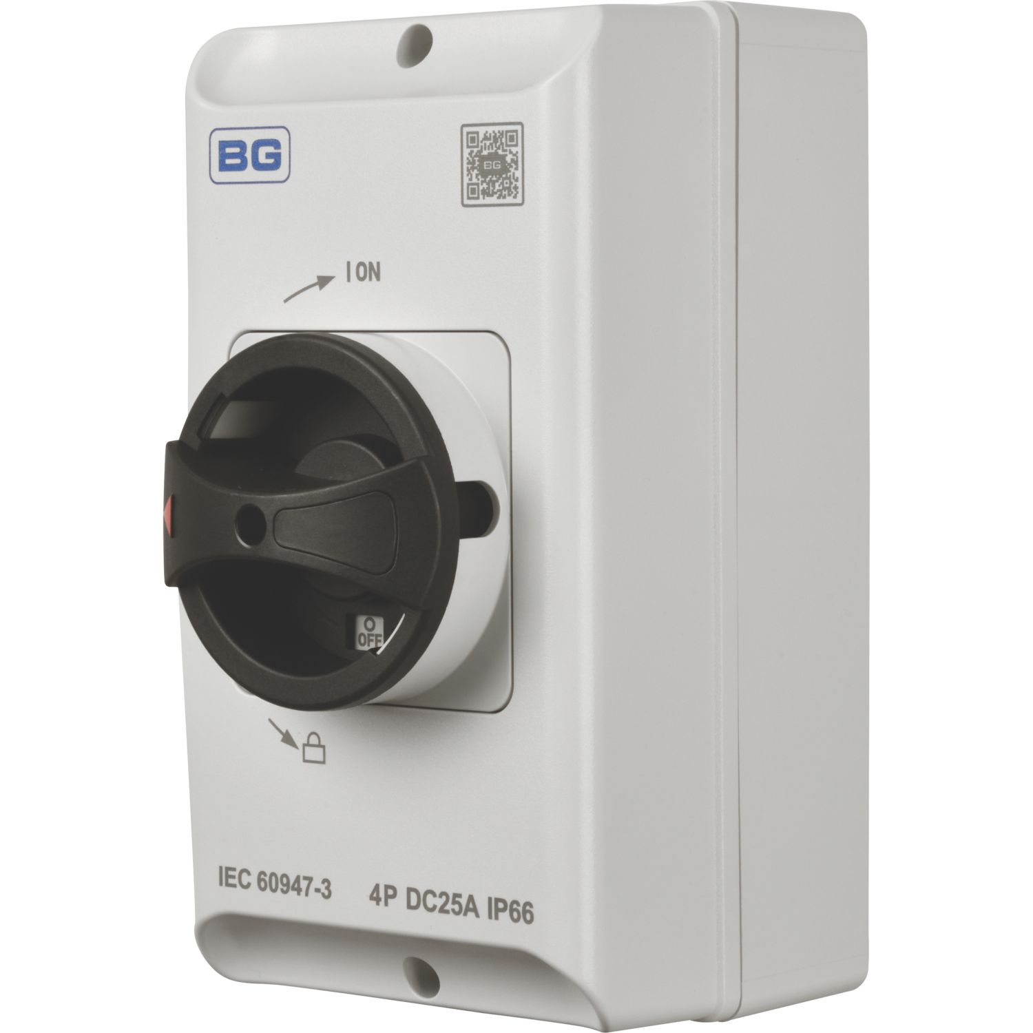 British General 25A 4-Pole Rotary Isolator Switch NO (836EF)