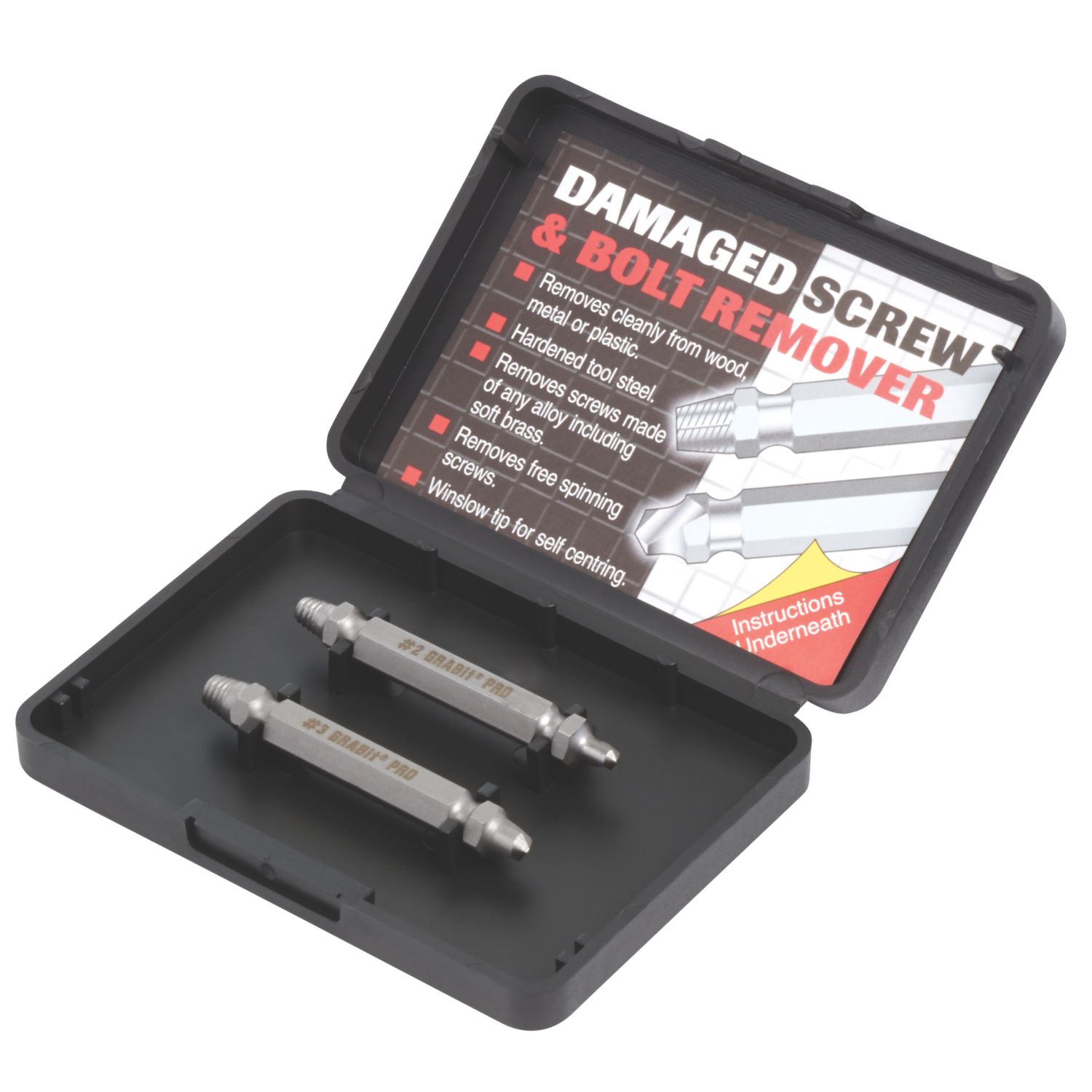 Trend GRAB/SE1/SET Double-End Multi-Material Grabit Damaged Screw & Bolt Remover Set 2 Pieces (836PV)