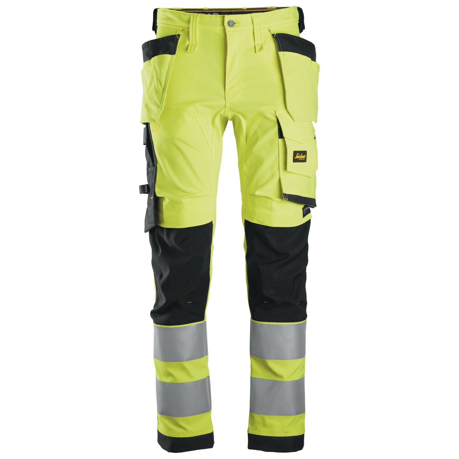 Snickers 6243 Hi-Vis Work Trousers Yellow 38" W 32" L (837AF)