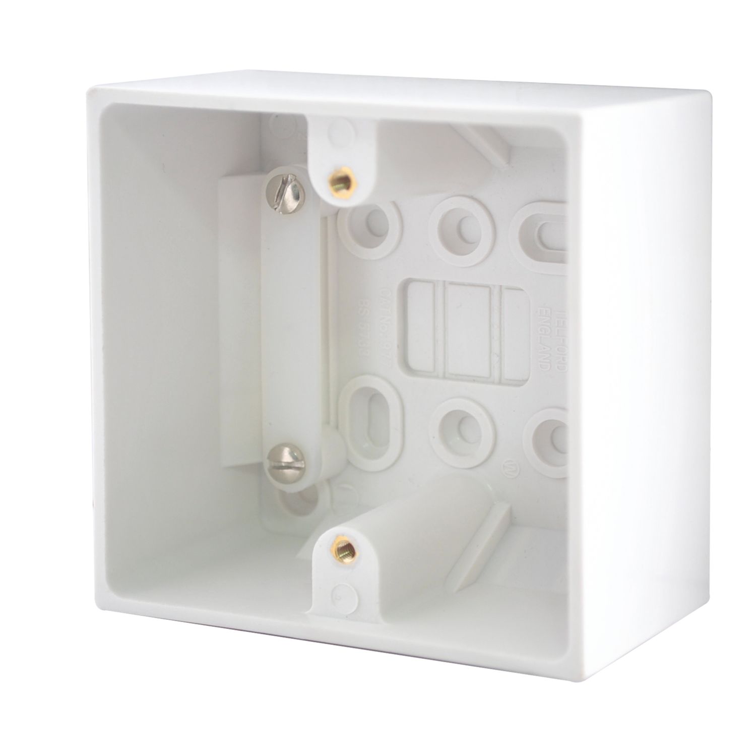 British General 900 Series 1-Gang Surface Pattress Back Box 42mm (83819)