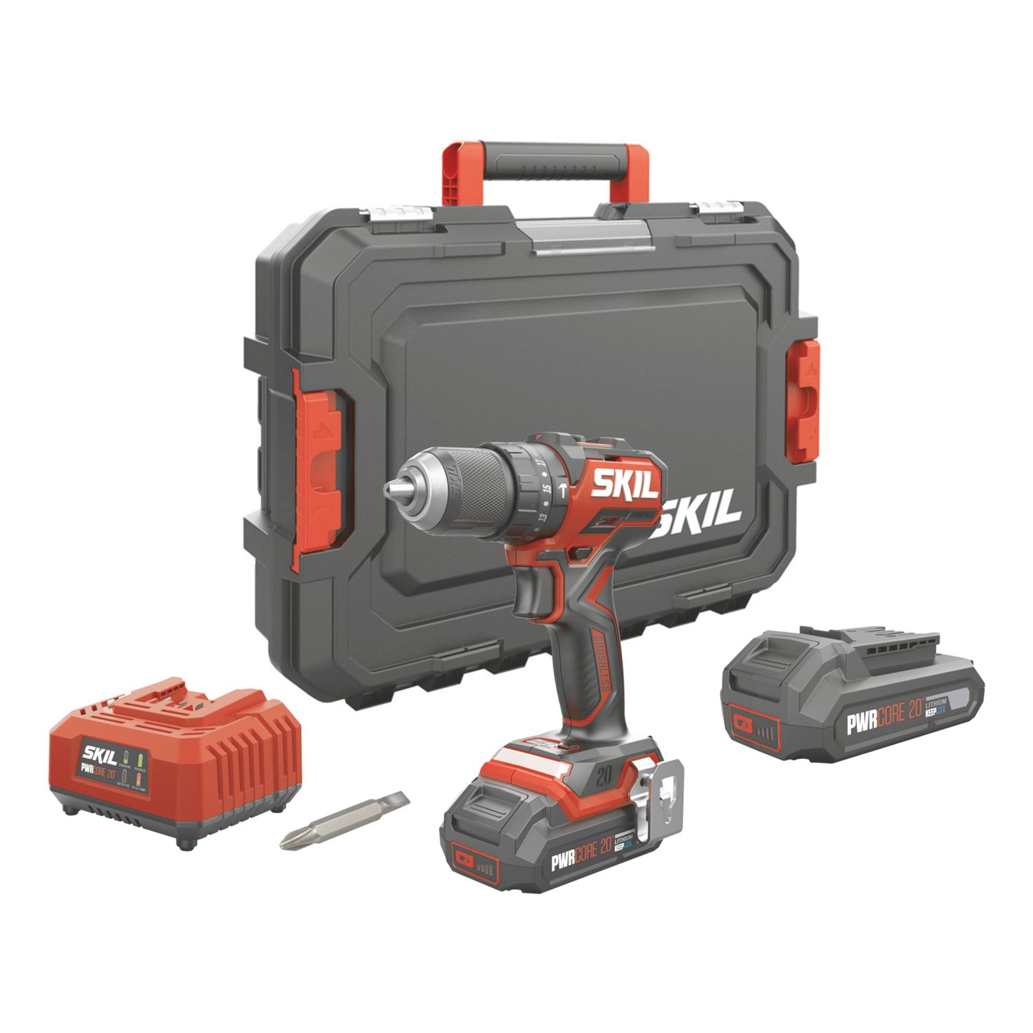 Skil CD1U3075HC 20V 2 x 2.0Ah Li-Ion PWRCORE 20 Brushless Cordless Hammer Drill (838KG)
