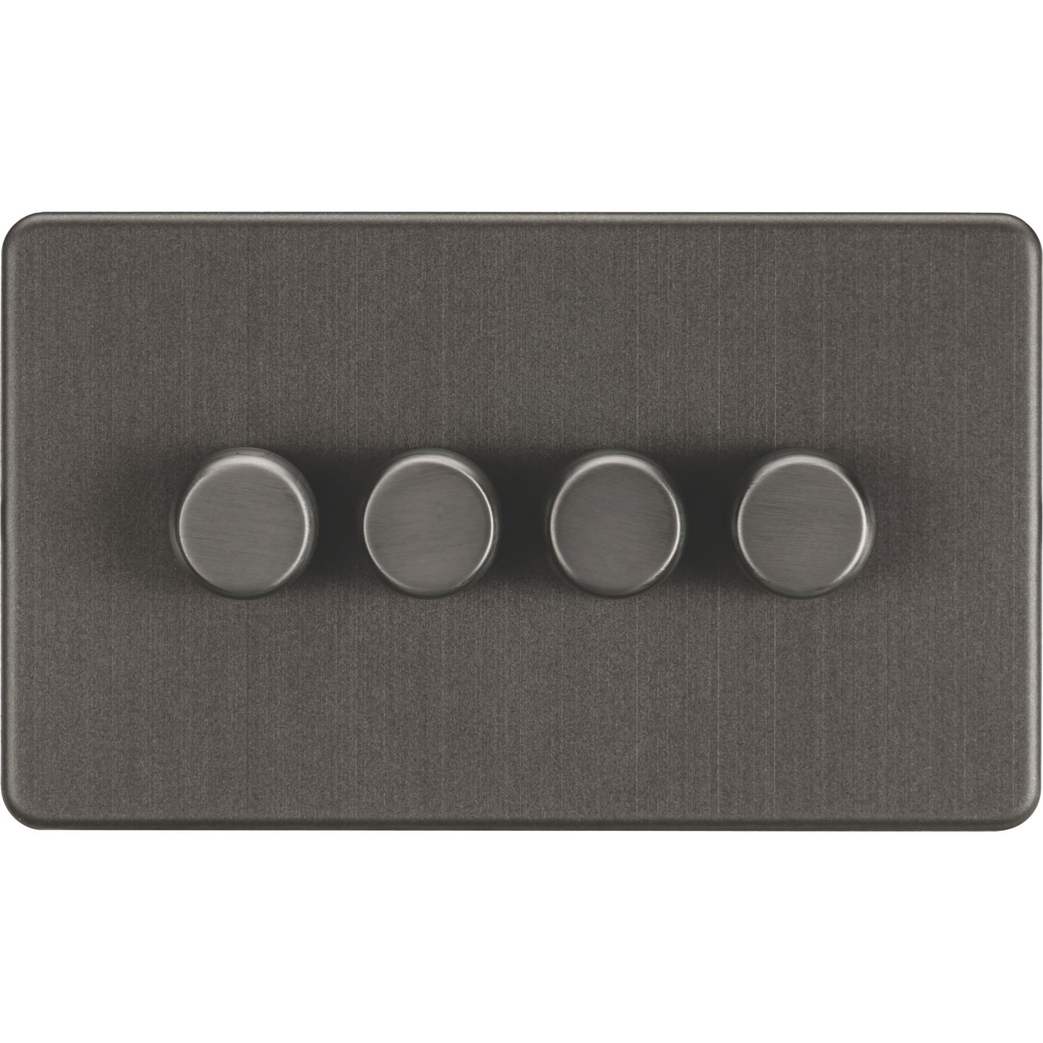 Knightsbridge 4-Gang 2-Way LED Intelligent Dimmer Switch Smoked Bronze (840PY)