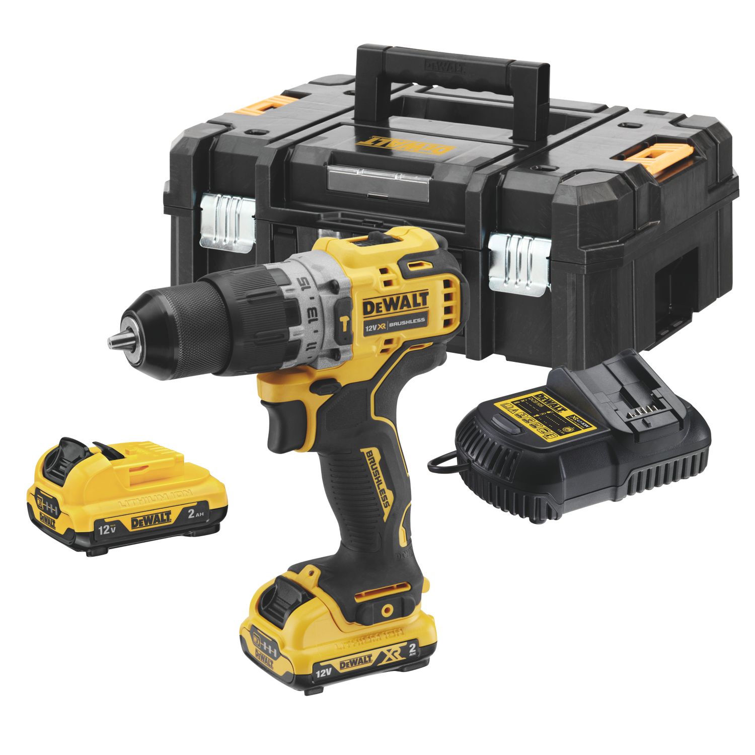 DEWALT DCD706D2-GB 12V 2 x 2.0Ah Li-Ion XR Brushless Cordless Combi Drill (842KJ)