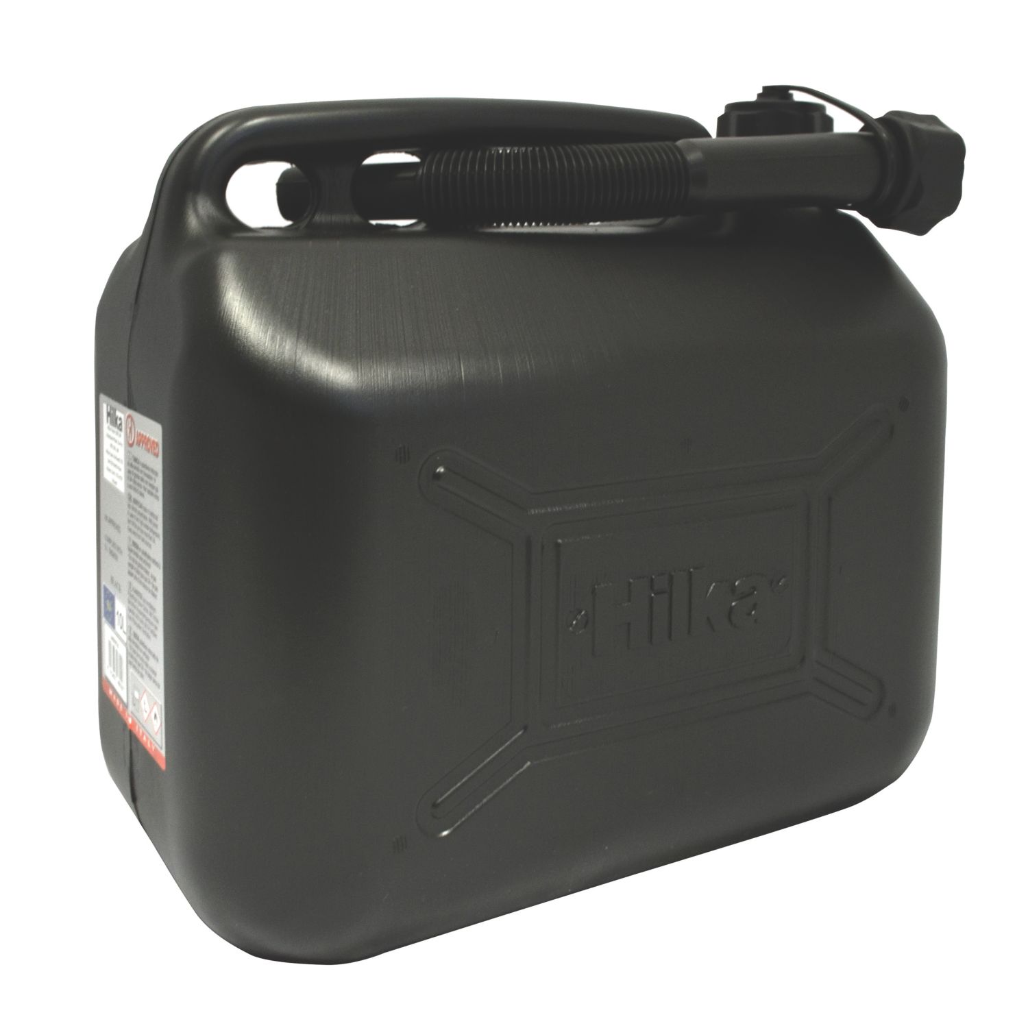 Hilka Pro-Craft Plastic Fuel Can Black 10Ltr (844PA)