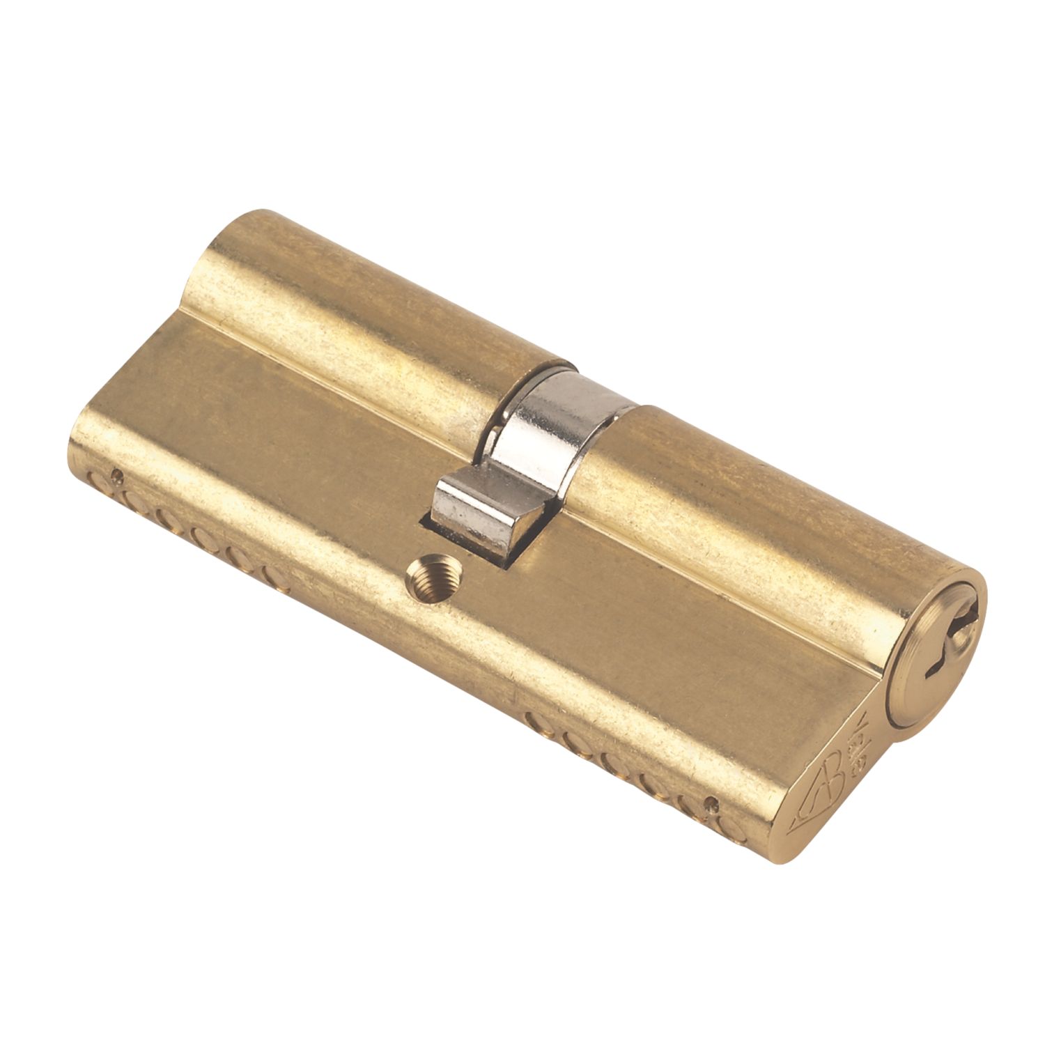 Yale Fire Rated 1 Star Double Euro Cylinder Lock BS 40-40 (80mm) Polished Brass (84534)