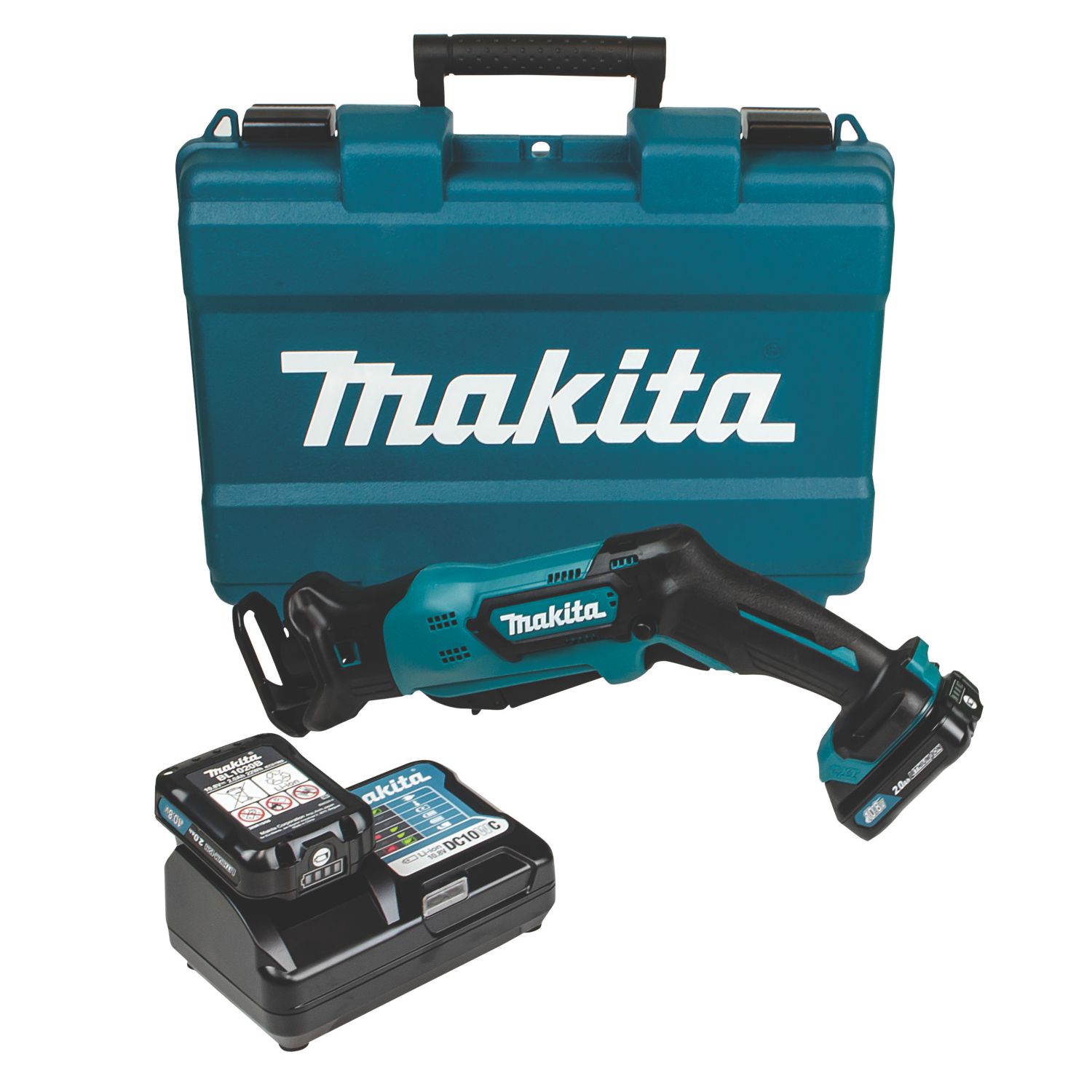 Makita JR103DWAE 12V 2 x 2.0Ah Li-Ion CXT Cordless Reciprocating Saw (845FG)