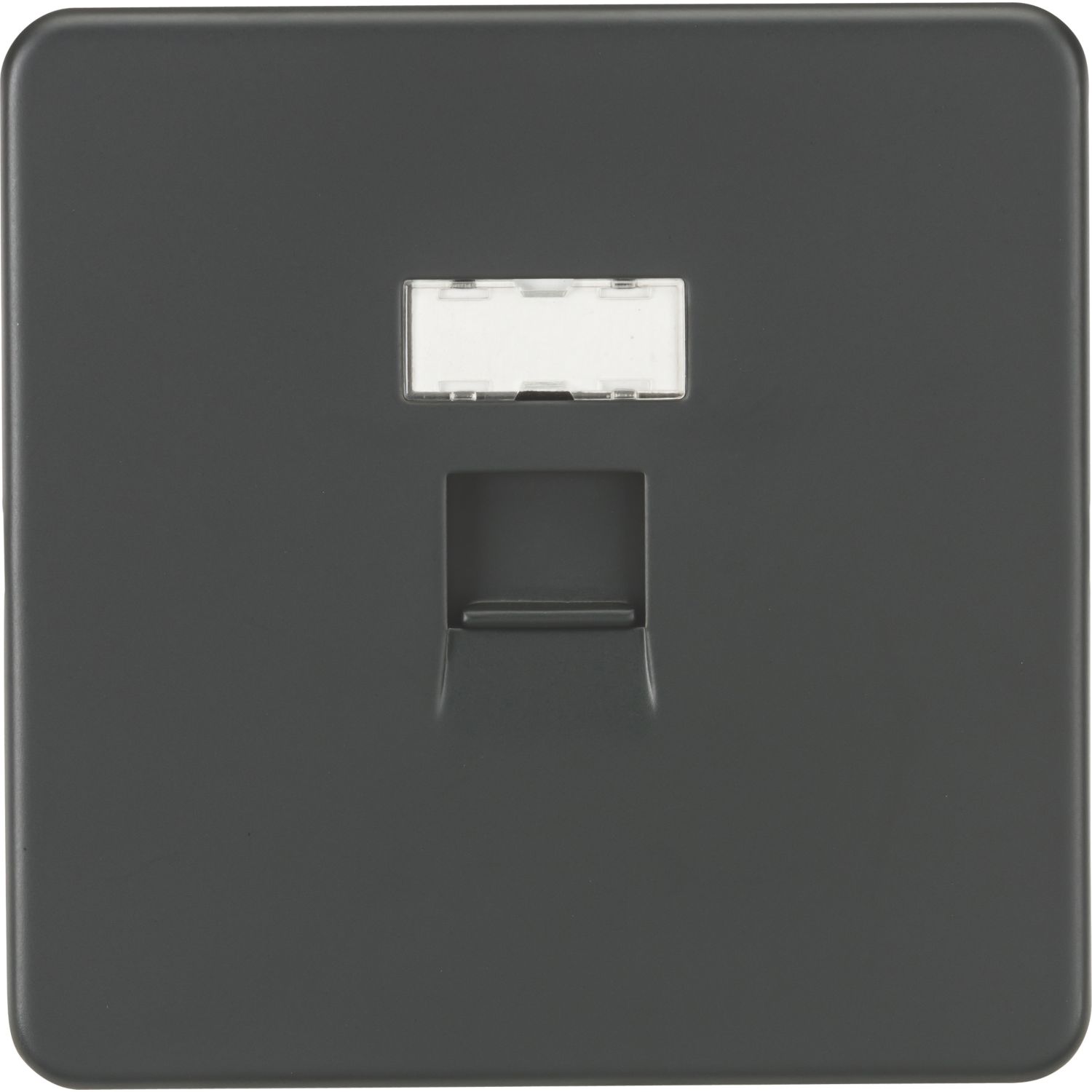 Knightsbridge 1-Gang RJ45 Ethernet Socket Anthracite (845TY)