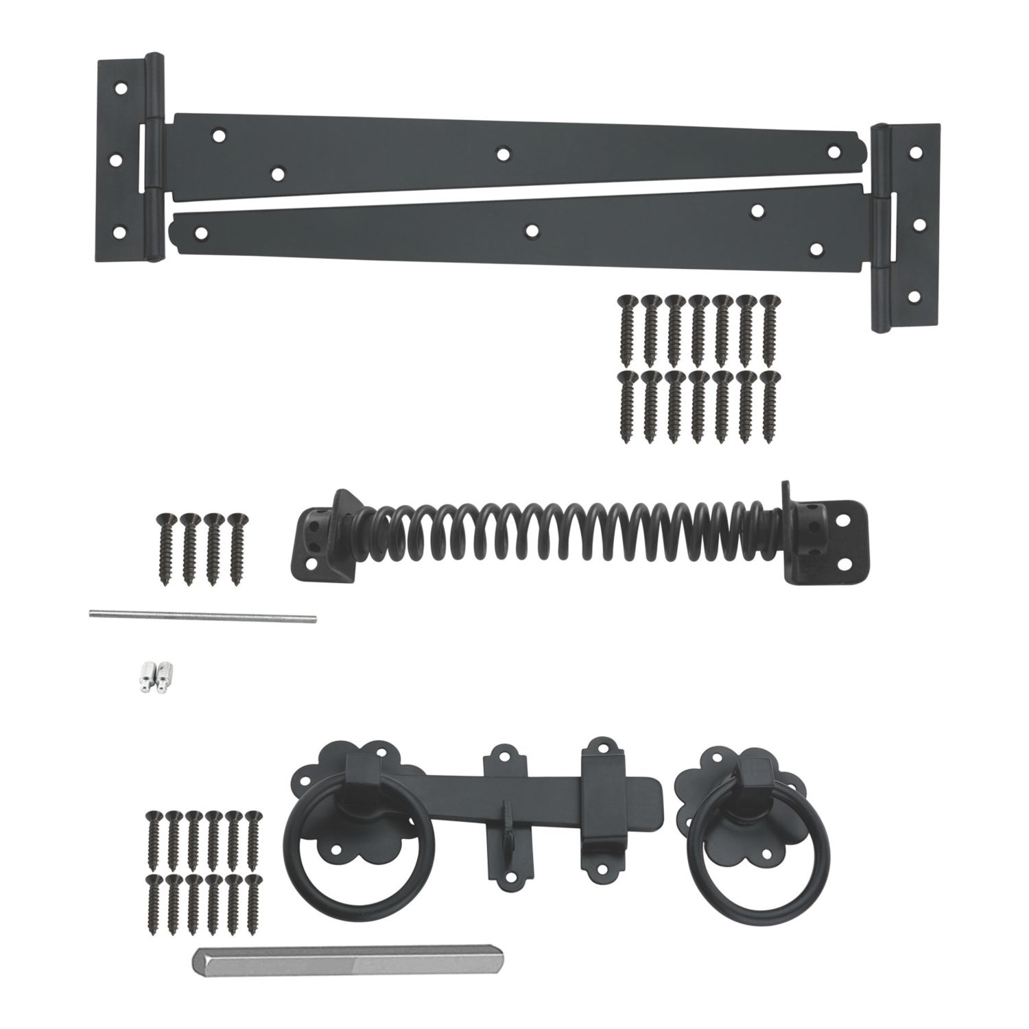 Smith & Locke Gate Latch Kit Black (845YE)