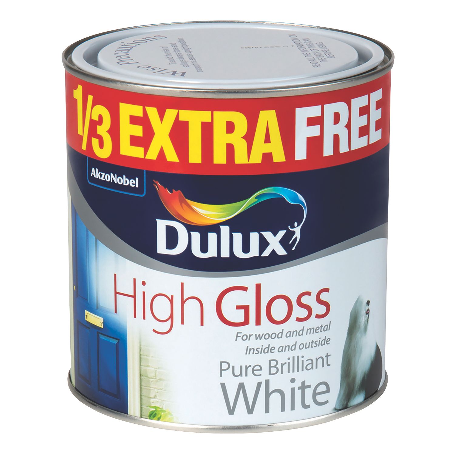 Dulux 1Ltr White Solvent-Based Trim Paint (846HK)
