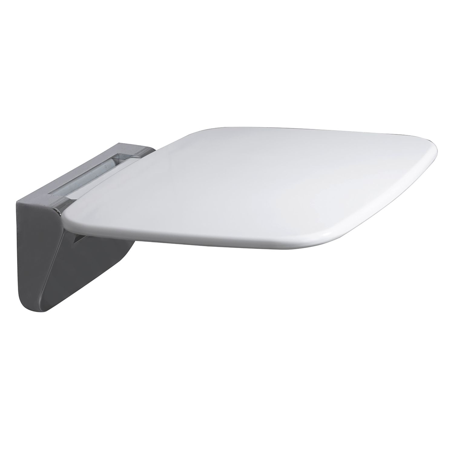 Wall Mounted Premium Shower Seat White/Chrome (846RM)