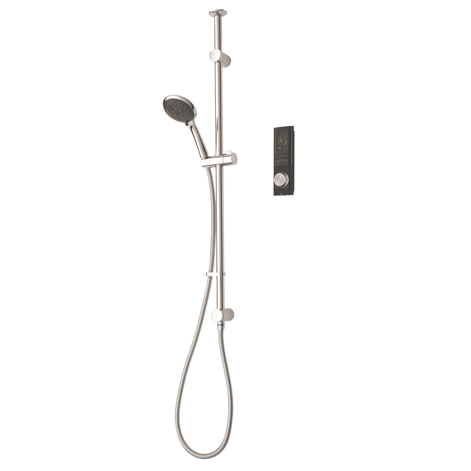 Triton H2ome HP/Combi Ceiling-Fed Single Outlet Black Thermostatic Digital Mixer Shower (8473X)