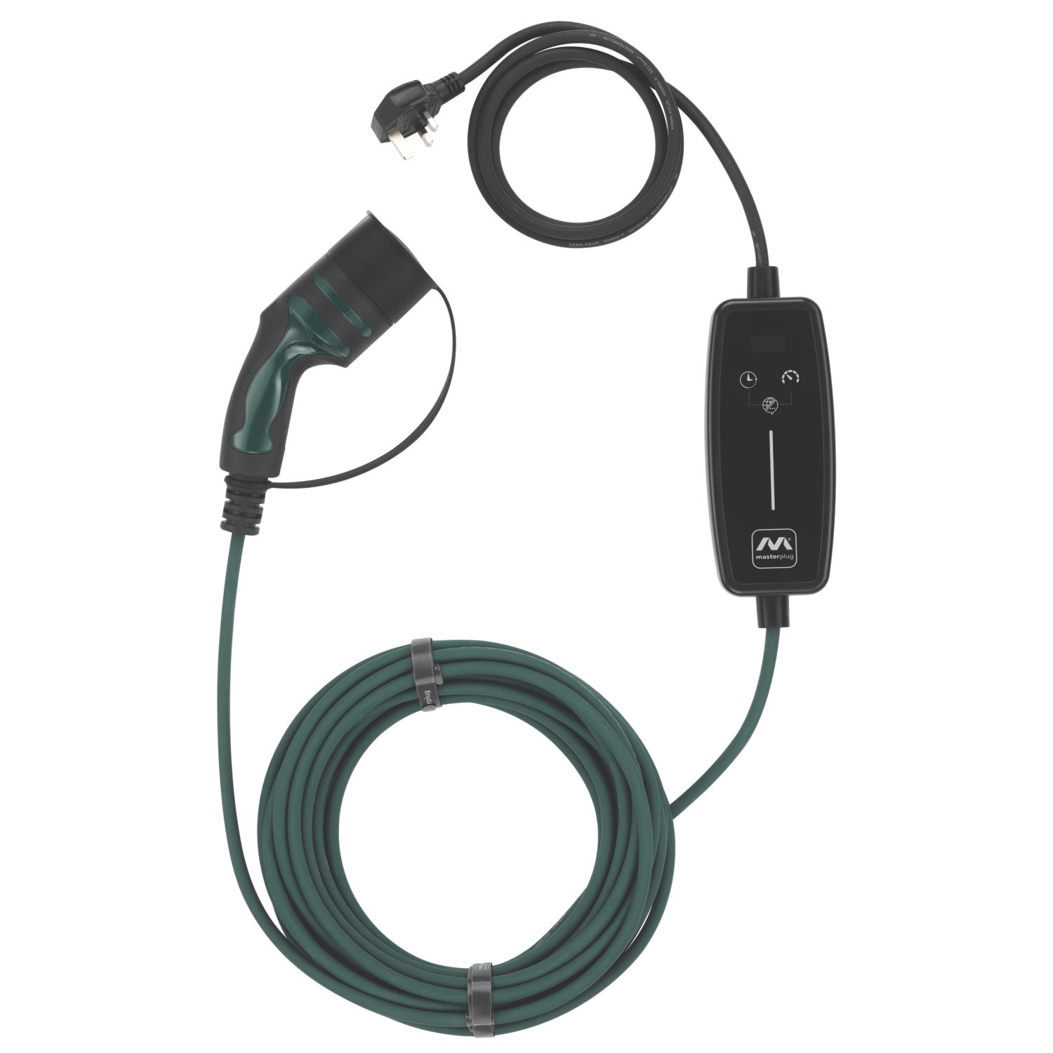 Masterplug 10A 2.3kW Mode 2 UK 3-Pin Plug Portable EV Charger 15m (848AW)