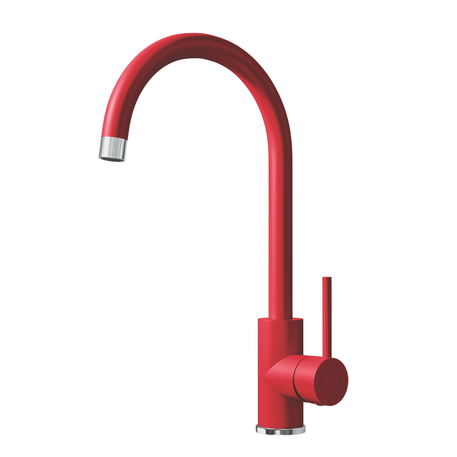 ETAL Sorrento Single Lever Kitchen Mixer Tap Matt Red (848FJ)