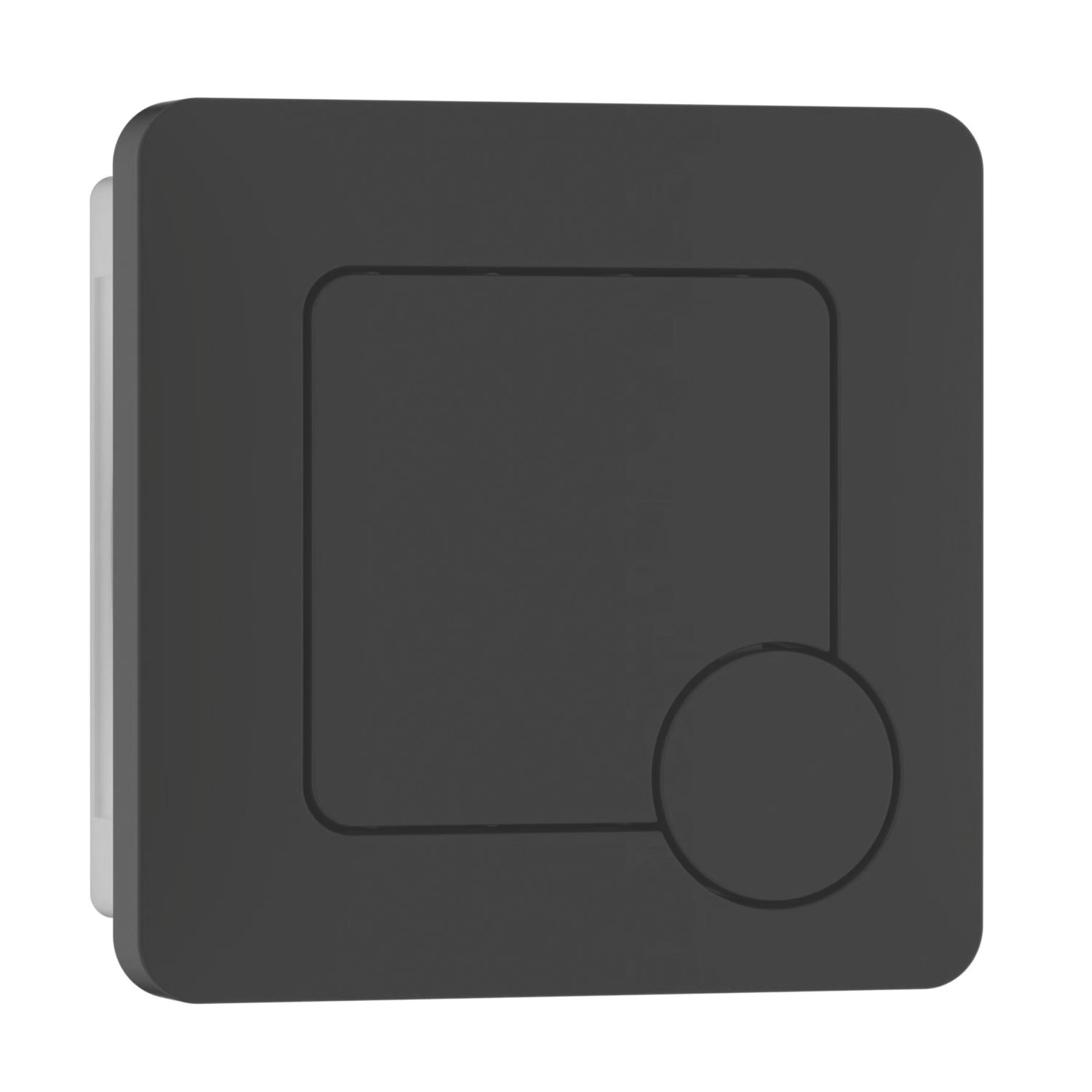 ETAL Porto Dual-Flush Square Plate Matt Black (849VN)
