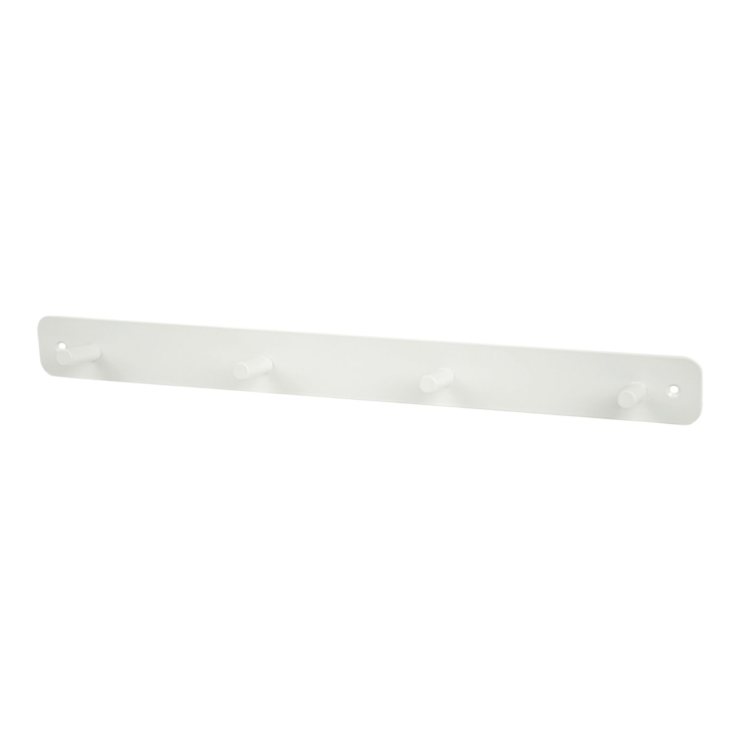 Essentials 4-Hook Rail White 650mm x 45mm (849YN)