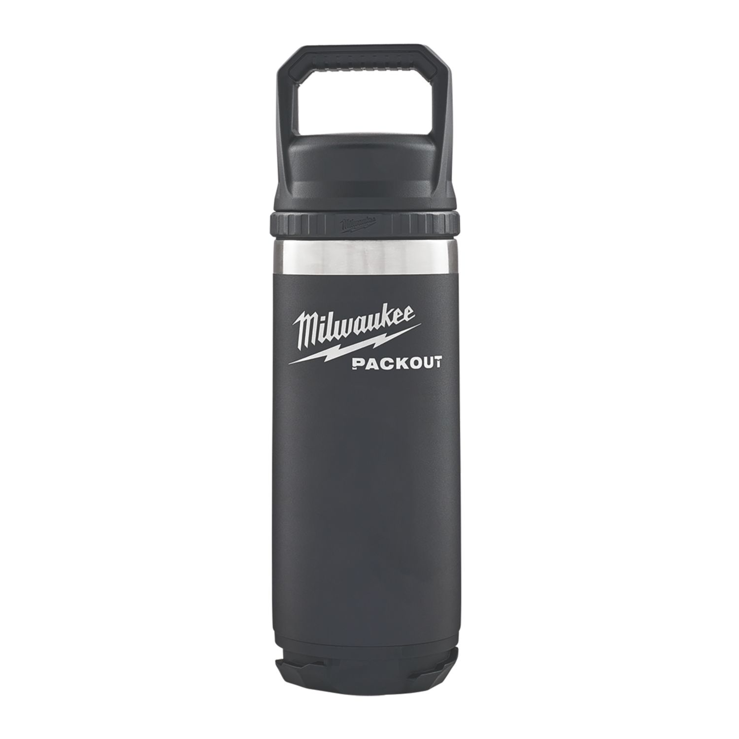 Milwaukee Packout Bottle with Chug Lid 532ml Black (850CU)