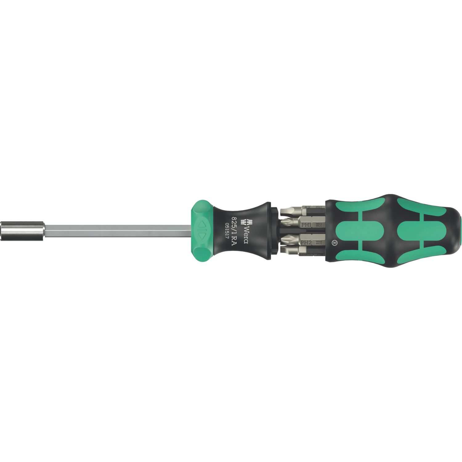 Wera Kraftform Kompakt 27 RA 2 Interchangeable Ratchet Screwdriver Set 6 Pieces (851AY)