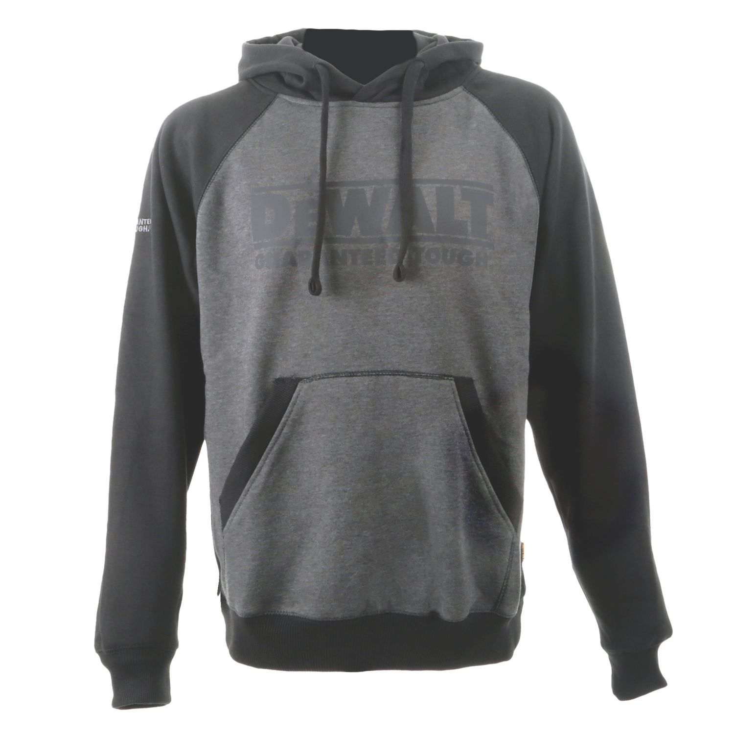 DEWALT Stratford Hooded Sweatshirt Black/Grey Large 42-44" Chest (851JH)