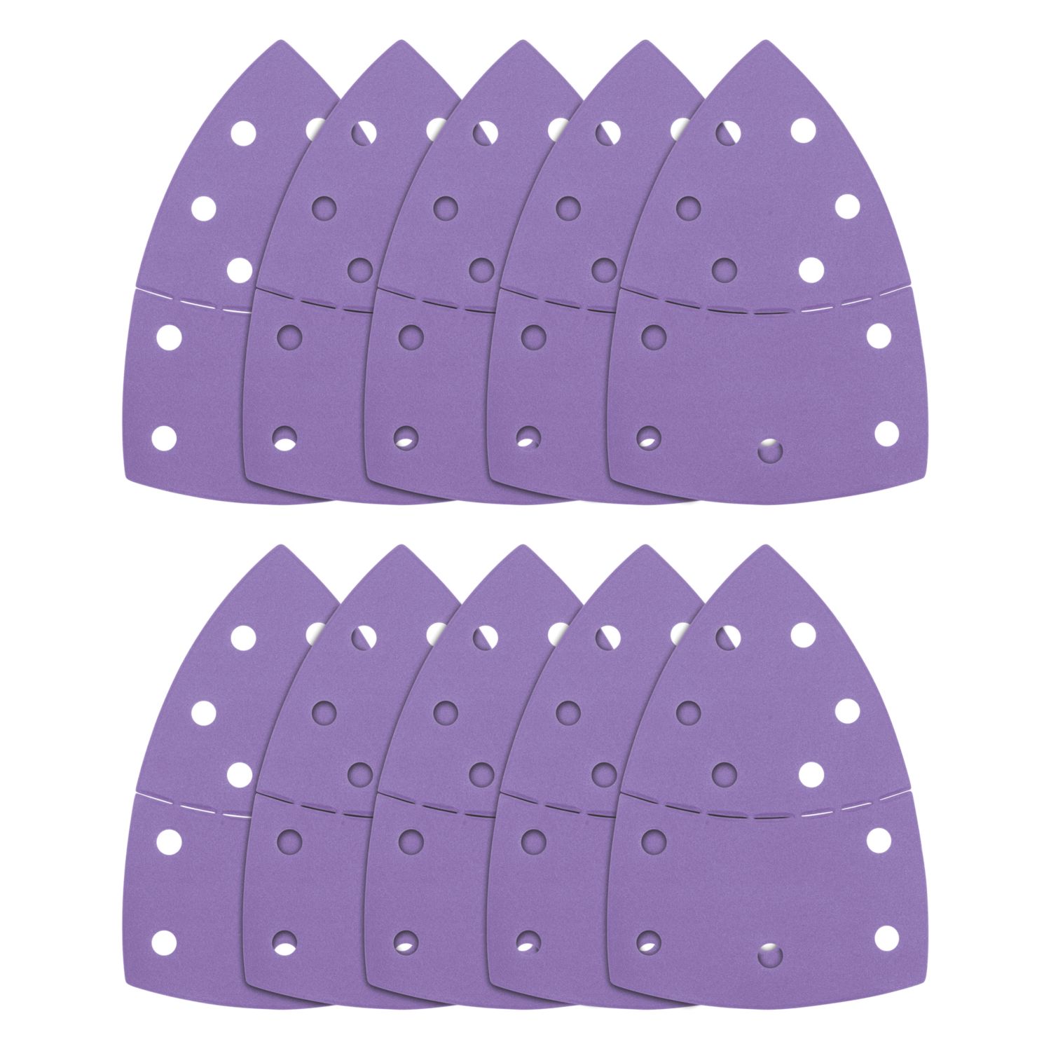 Trend AB/DET/240A 240 Grit 11-Hole Punched Multi-Material Abrasive Sanding Sheets 151mm x 102mm 10 Pack (851RH)