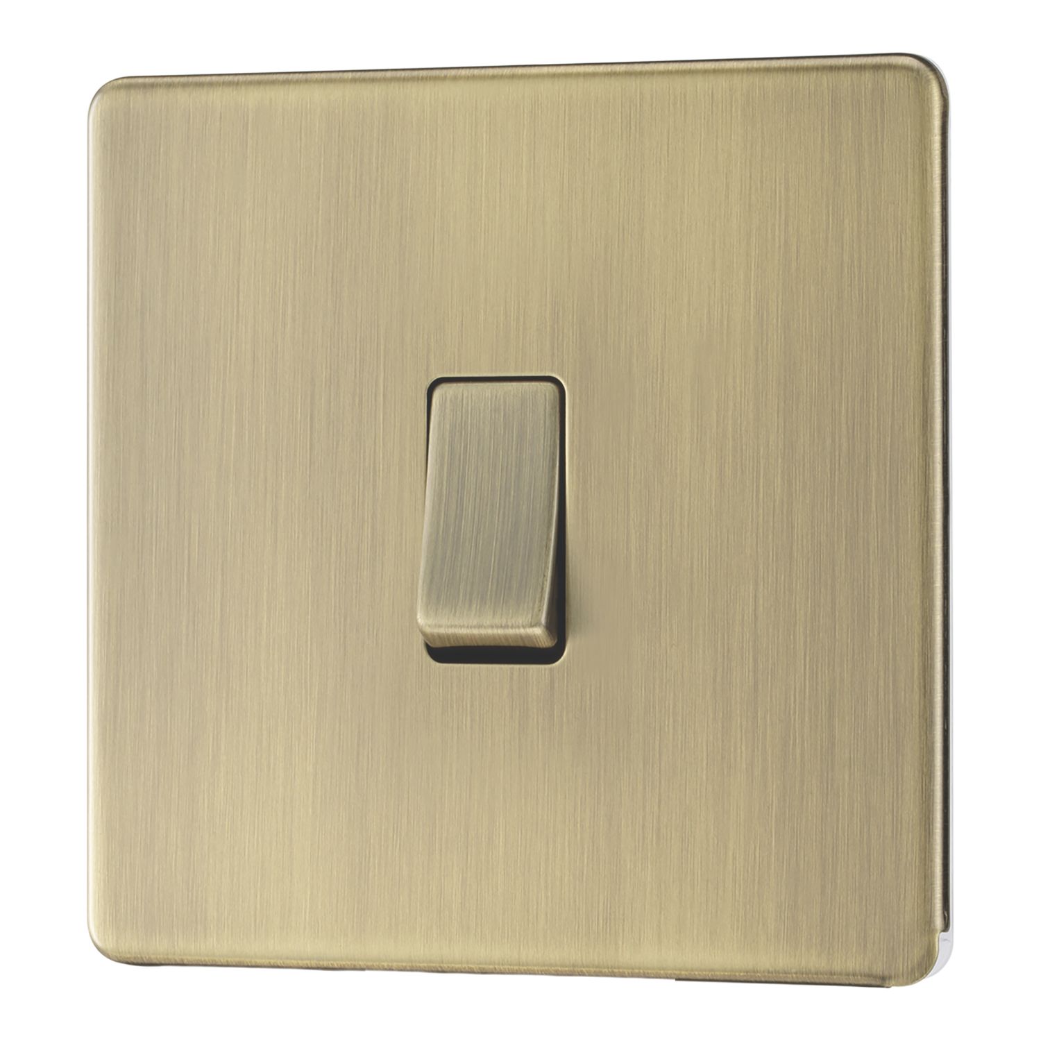 LAP 20A 16AX 1-Gang 2-Way Switch Antique Brass with Colour-Matched Inserts (852PN)
