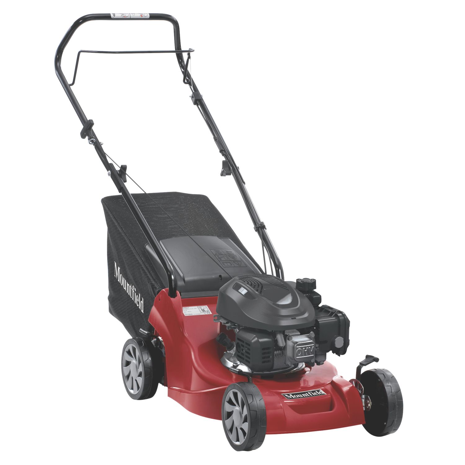 Mountfield HP164 39cm 123cc Hand-Propelled Rotary Petrol Lawn Mower (853FY)