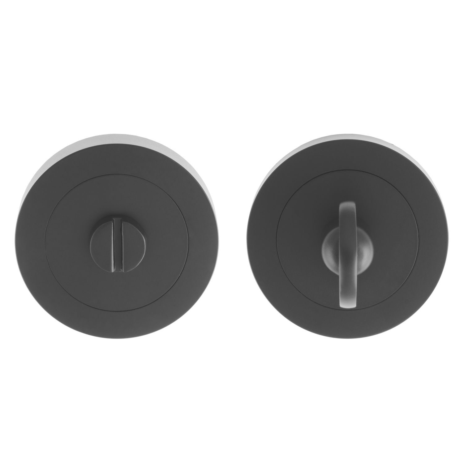 Carlisle Brass Standard WC Thumbturn Set Matt Black 50mm (854JA)