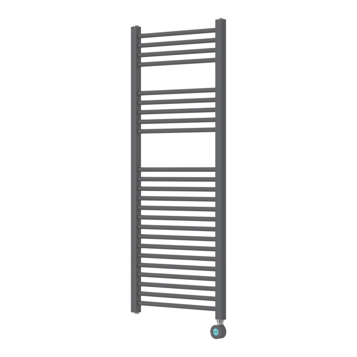 Flomasta 1200mm x 500mm 1023BTU Anthracite Flat Electric Towel Radiator (854YN)