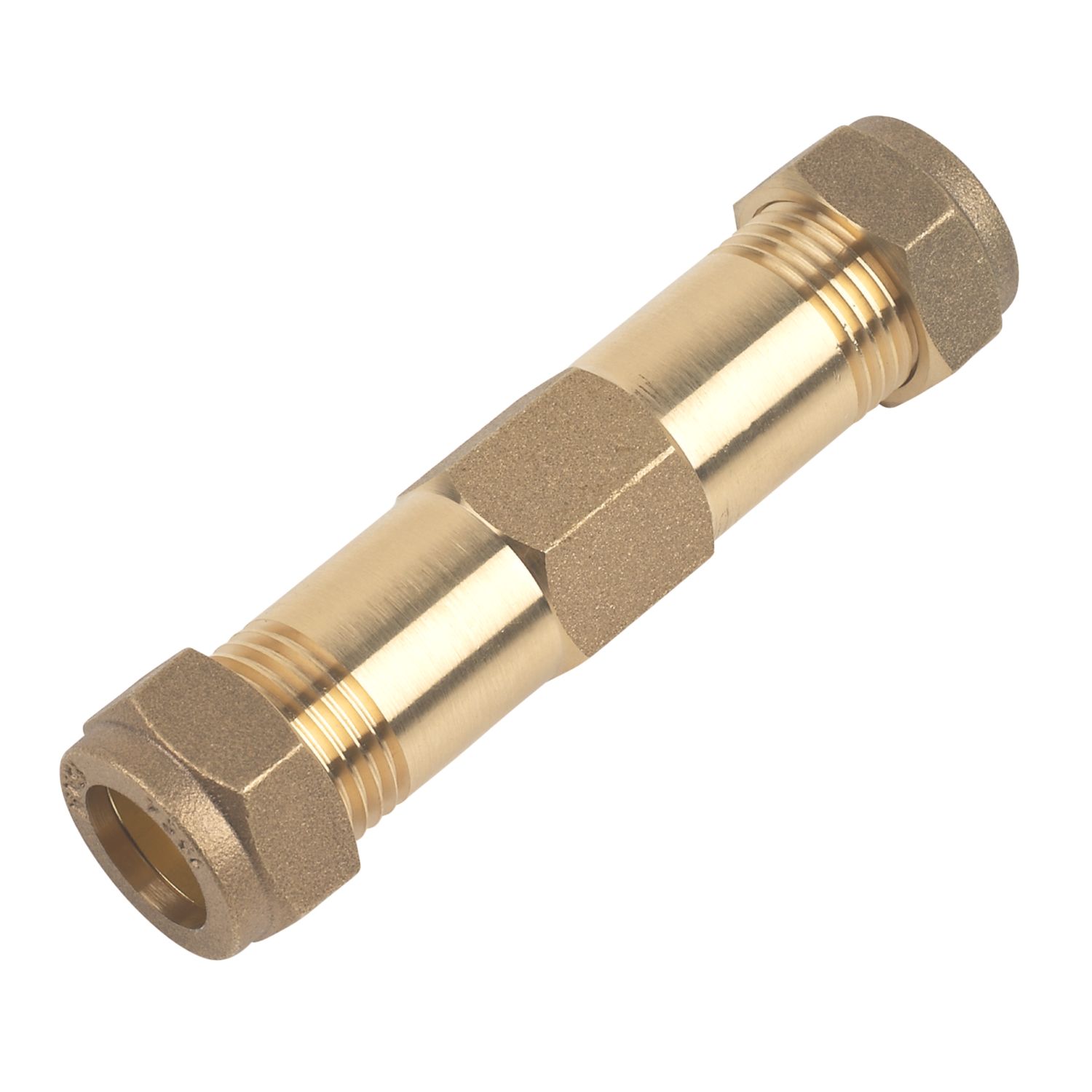 Flomasta Brass Compression Pipe Repair Fitting 15mm (85529)