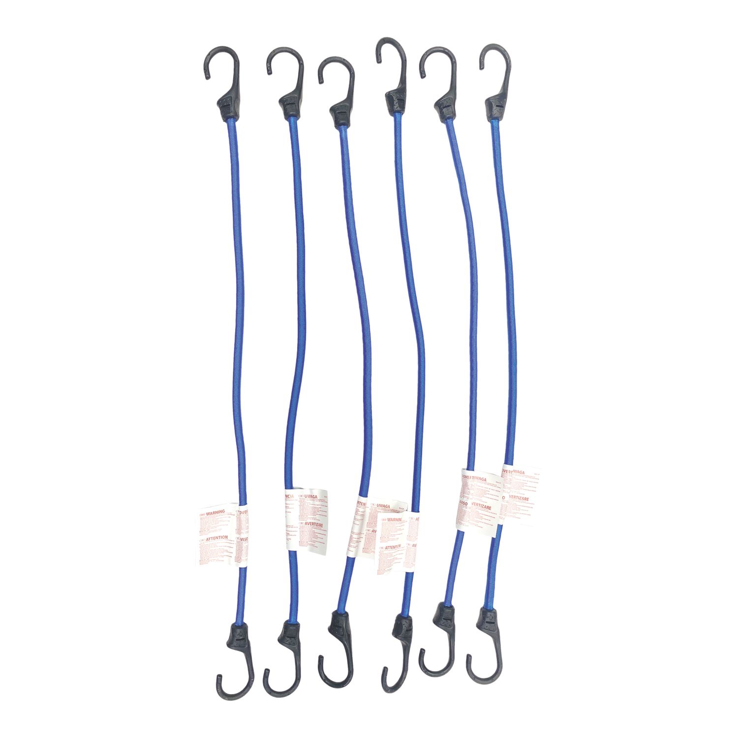 Smith & Locke Heavy Duty Blue Bungee Cords 600mm x 8mm 6 Pack (855VE)