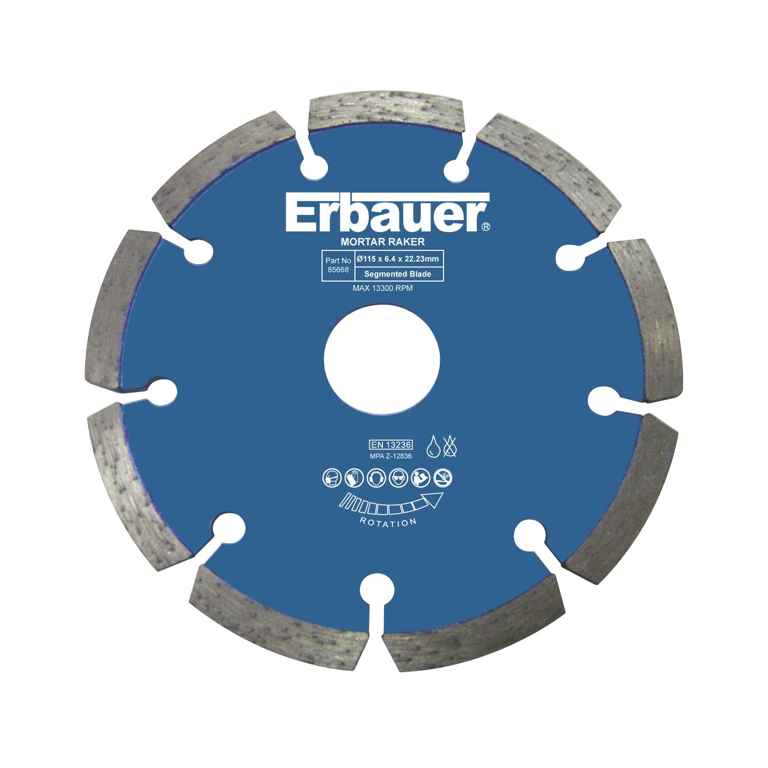 Erbauer Masonry Diamond Mortar Rake 115mm x 22.23mm (85668)