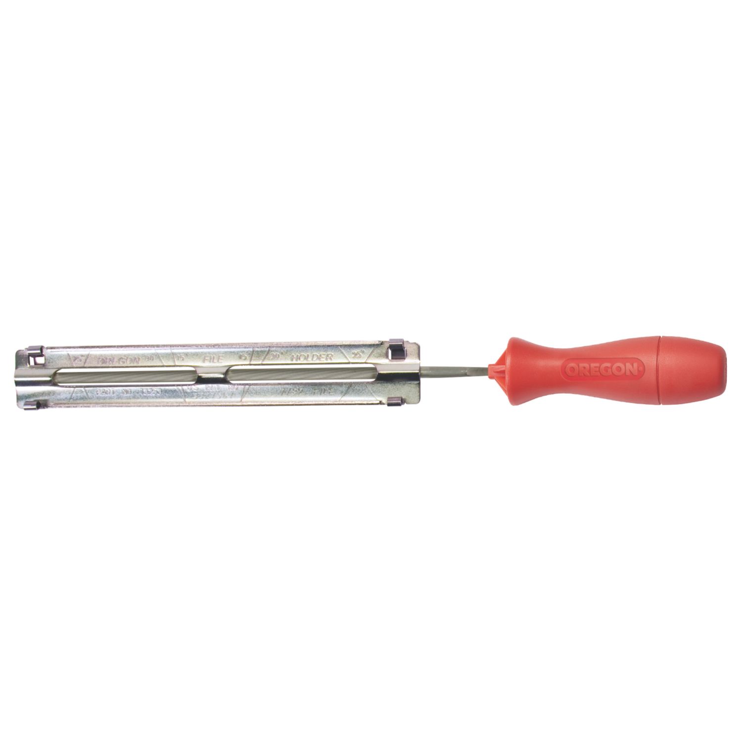 Oregon 4mm (5/32") Round Chain Sharpening File & Guide (8566V)