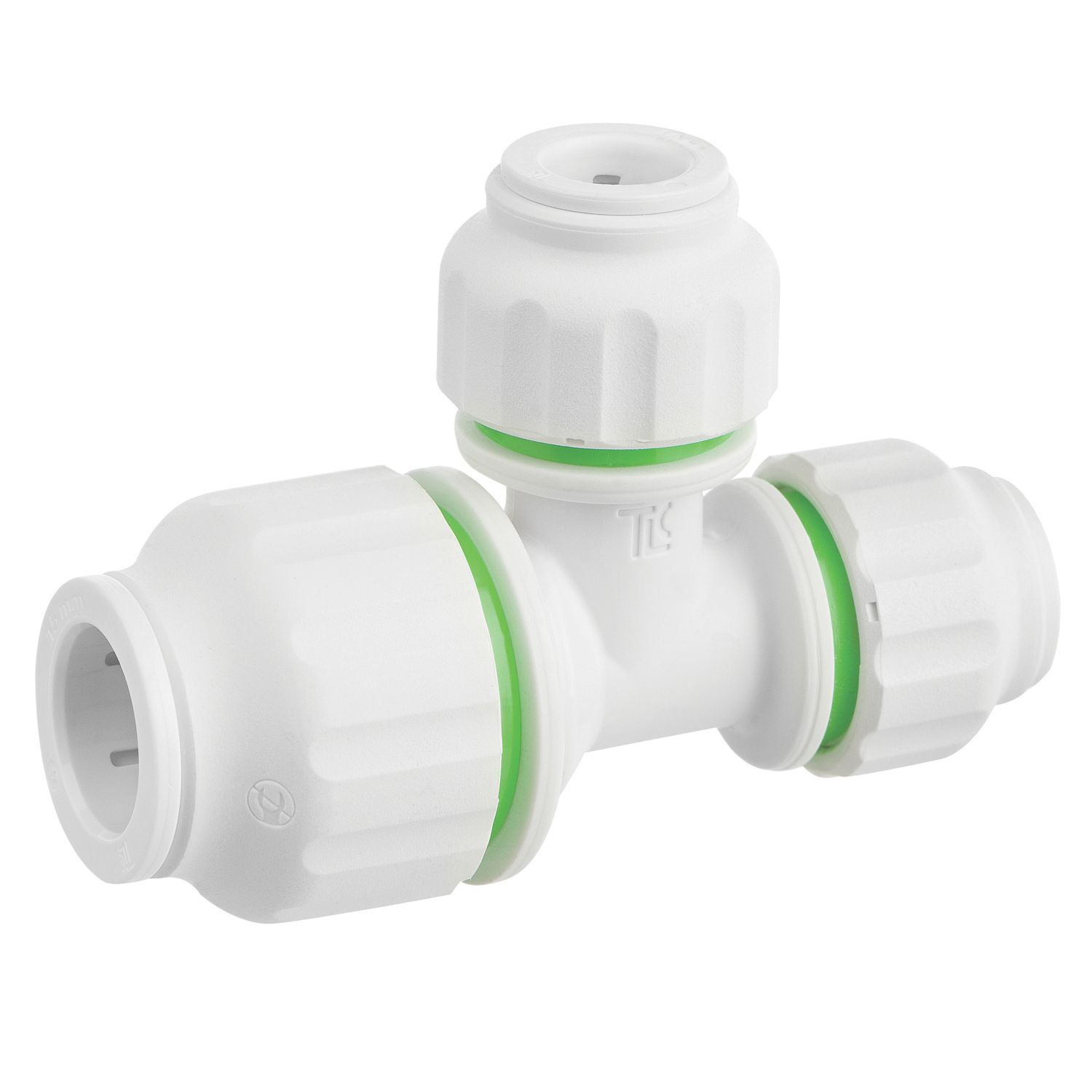 Flomasta Plastic Push-Fit Reducing Tee 15mm x 10mm x 10mm (856HY)