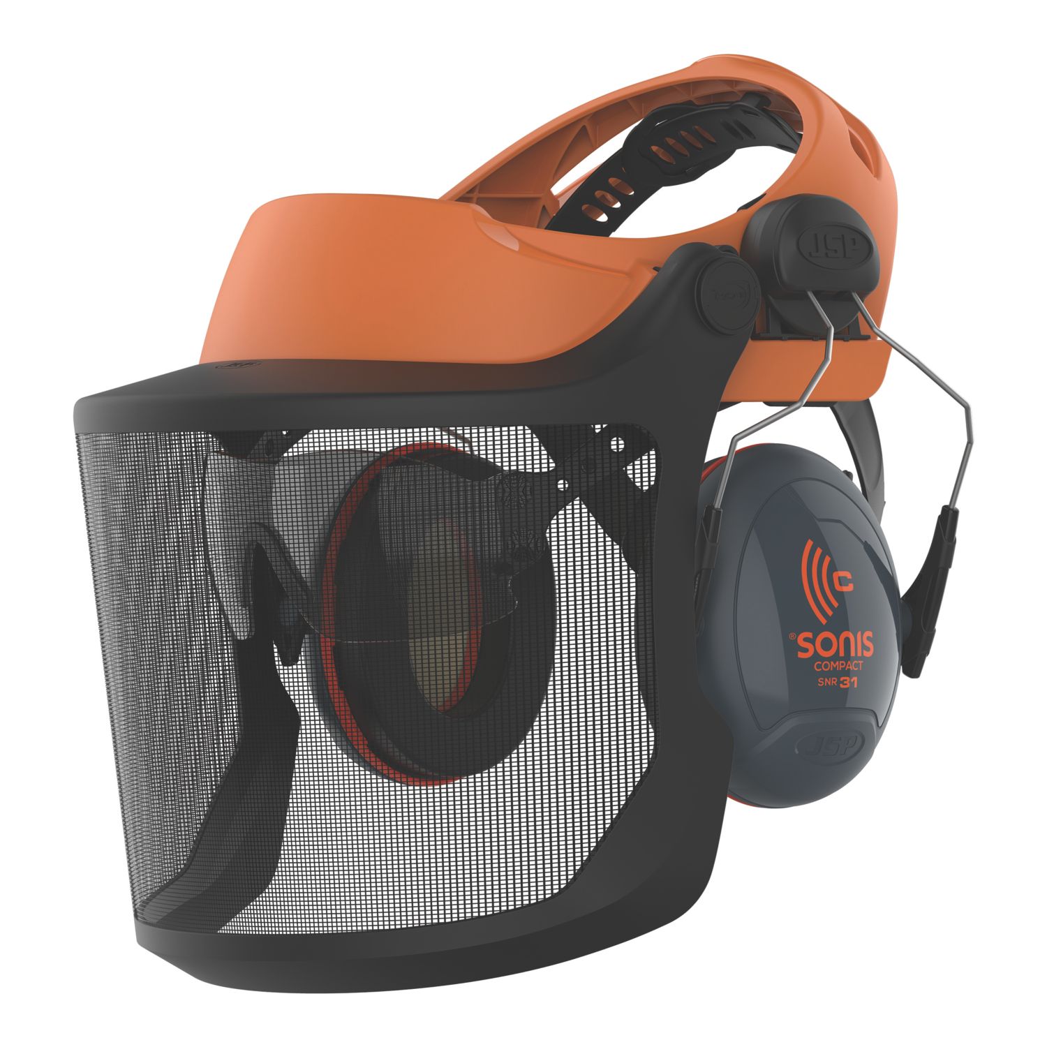 JSP EVOGuard M2 Forestry Browguard Syst. Orange/Black (856RX)