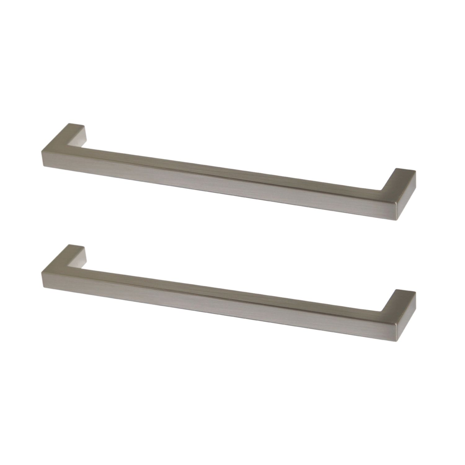 Essentials Golpar D Handles Brushed Nickel 169mm 2 Pieces (857AA)