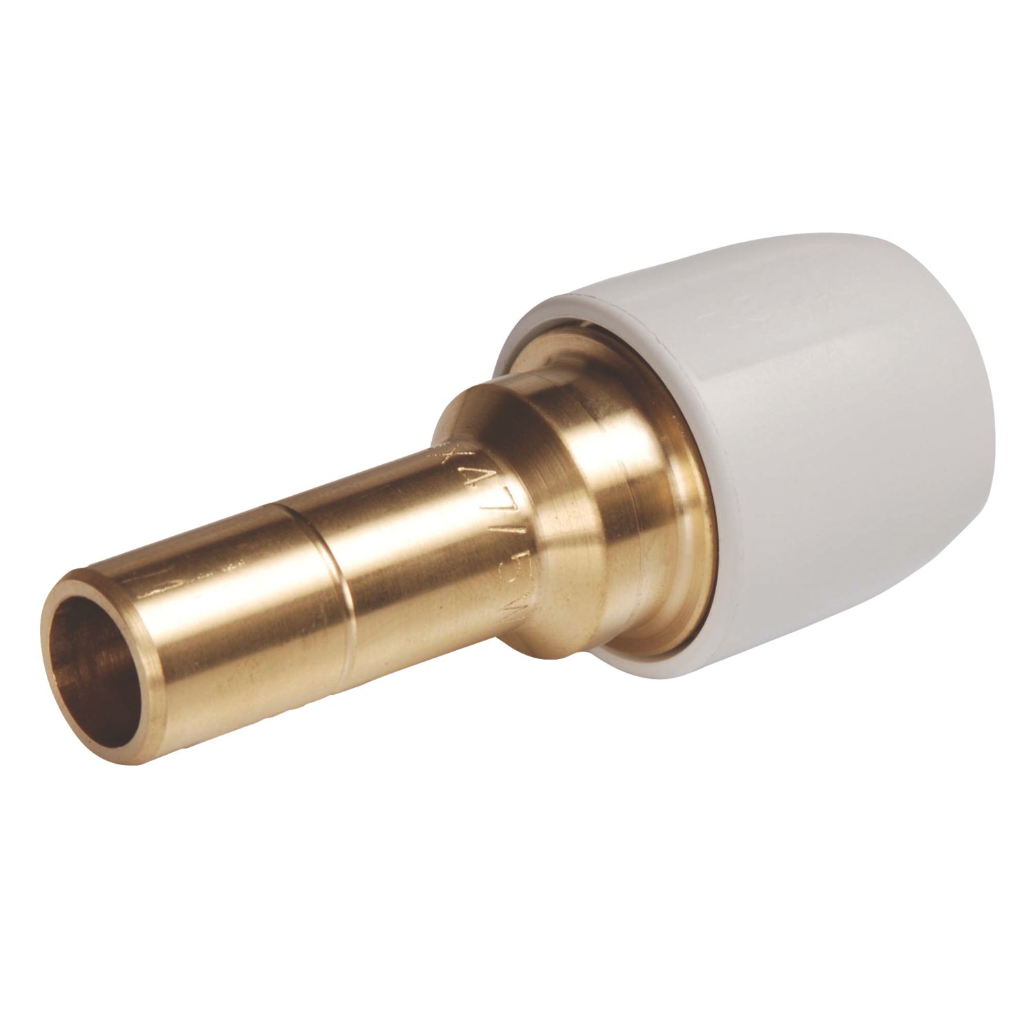 Hep2O Brass Push-Fit Conversion Coupler F 1/2" x M 15mm (857HP)