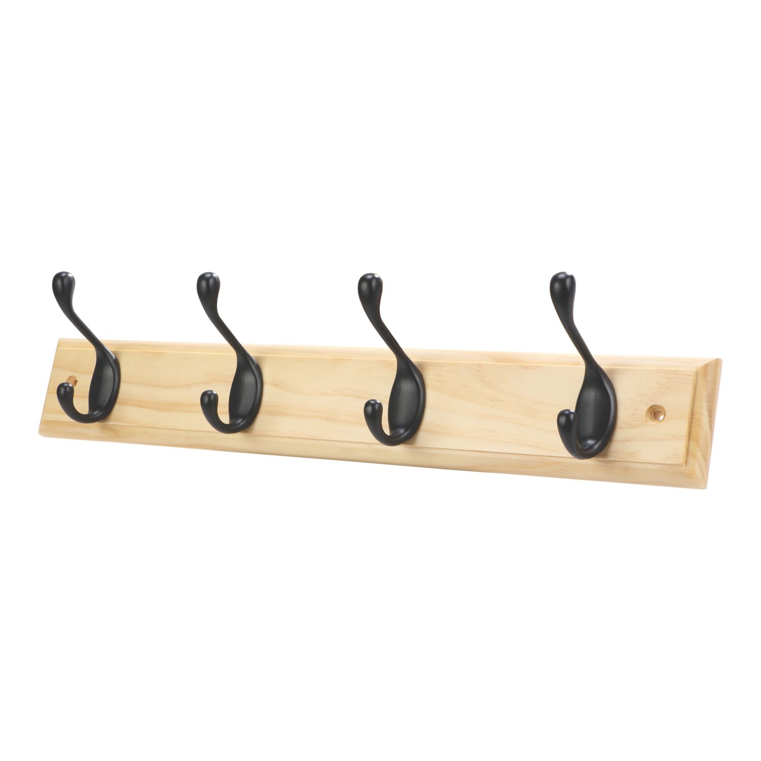 Essentials 4-Hook Rail Pine 458mm x 95mm (858TA)