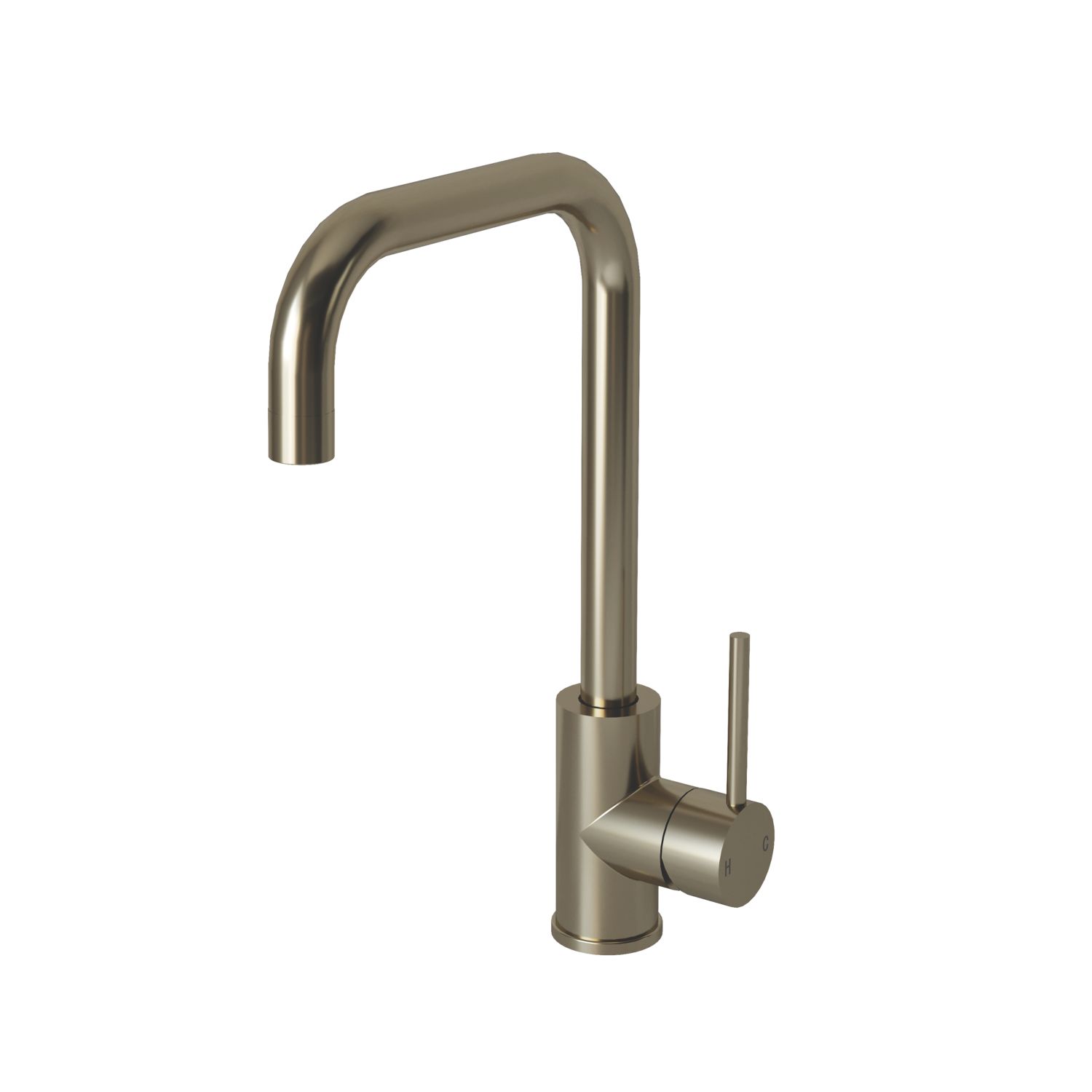 ETAL Trent Single Lever Kitchen Mixer Tap Brushed Steel (859FK)