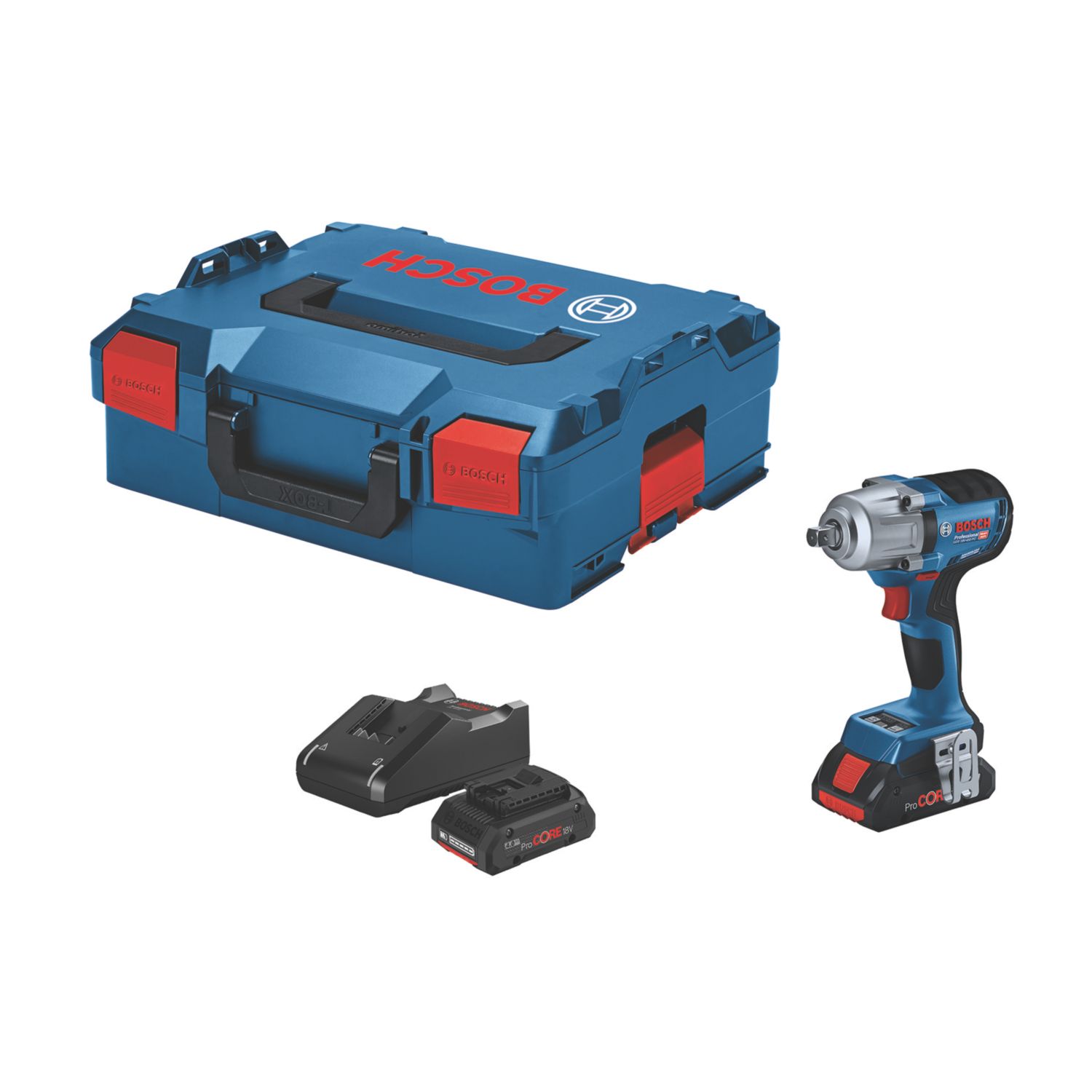 Bosch GDS 18V-450 PC 18V 2 x 4.0Ah Li-Ion ProCORE18V Brushless Cordless Impact Wrench (859FU)