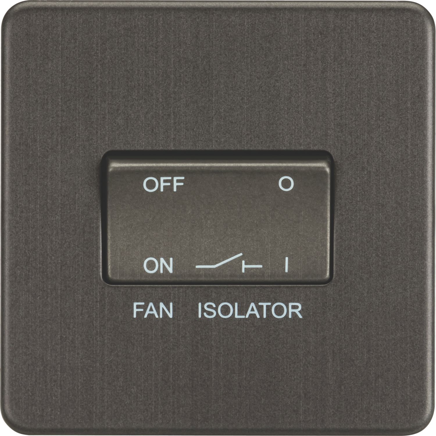 Knightsbridge 10AX 1-Gang TP Fan Isolator Switch Smoked Bronze (859TY)