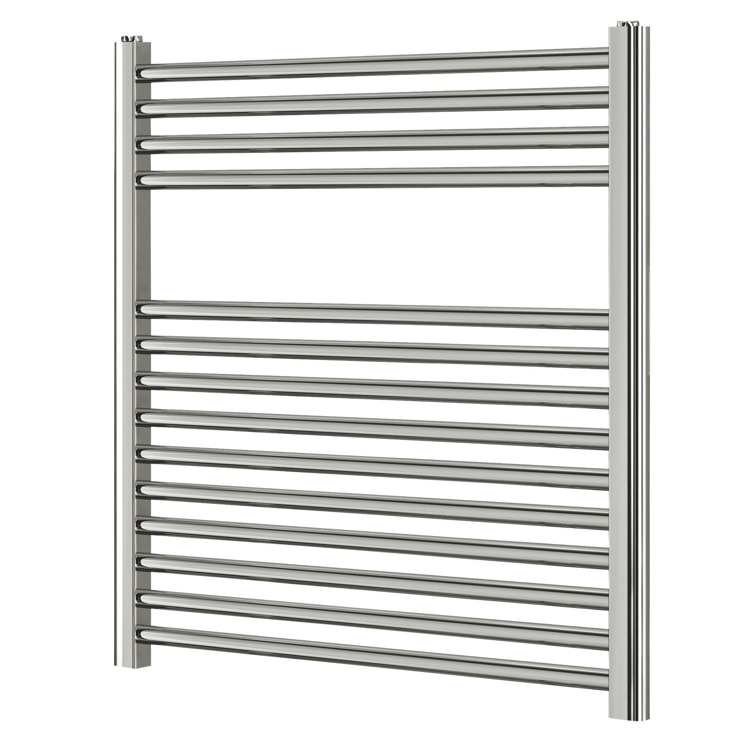 Blyss 700mm x 600mm 859BTU Chrome Flat Towel Radiator (8610V)