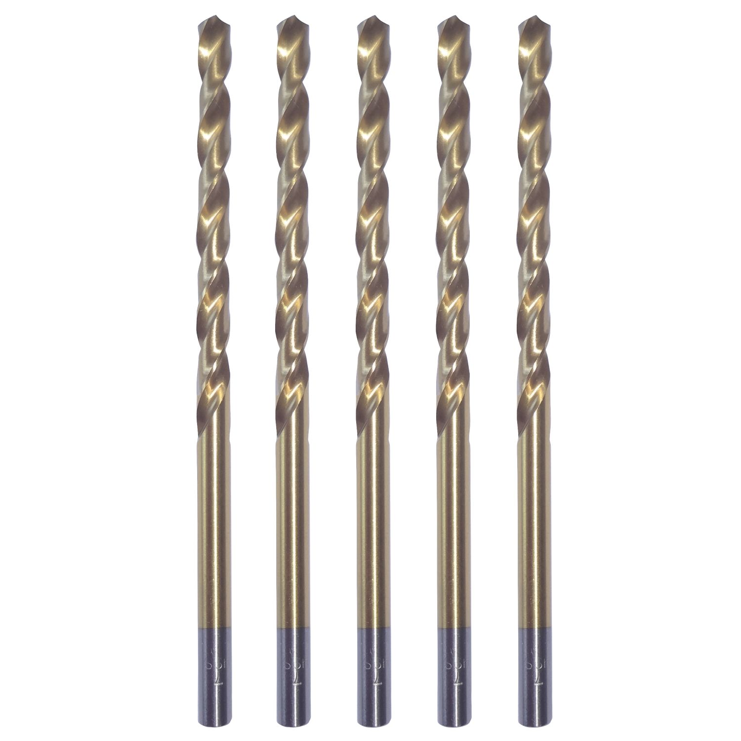 Erbauer Straight Shank Metal Drill Bits 4mm x 119mm 5 Pack (86184)