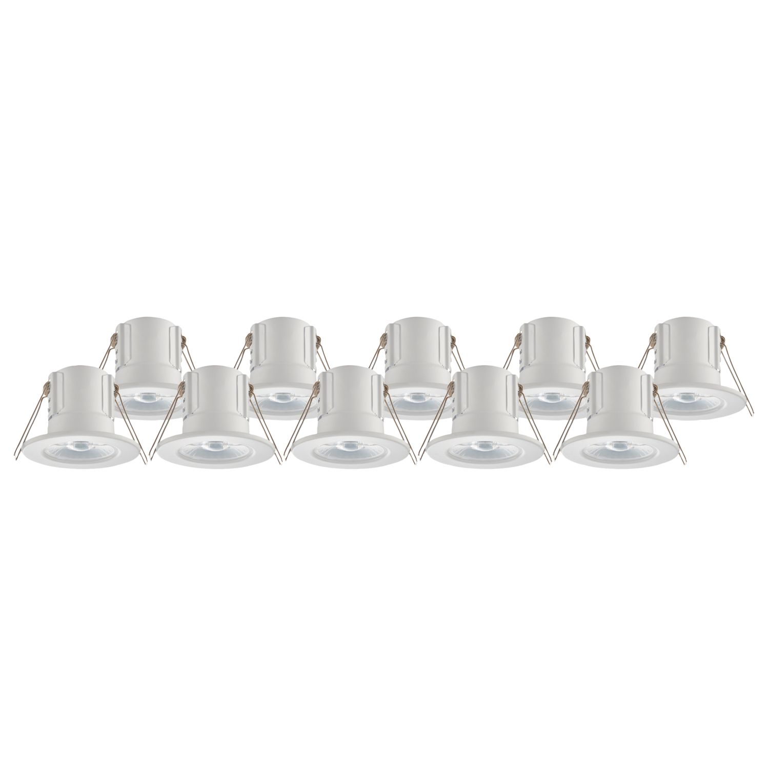 LAP Cosmoseco Fixed Fire Rated LED Downlights White 5.8W 450lm 10 Pack (861PP)