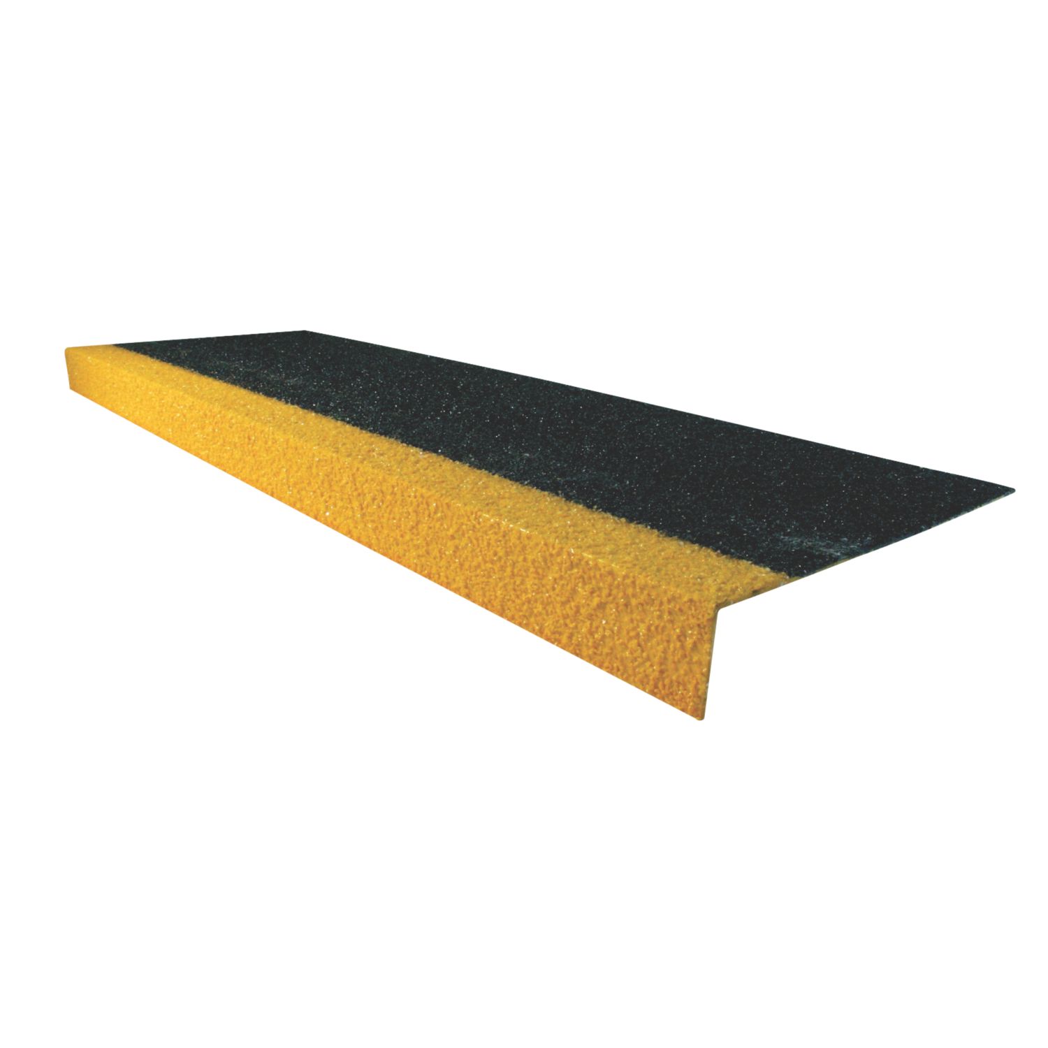 COBA COBAGRiP Black & Hi-Vis Yellow GRP Anti-Slip Stair Tread Cover 1000mm x 345mm x 55mm (86223)